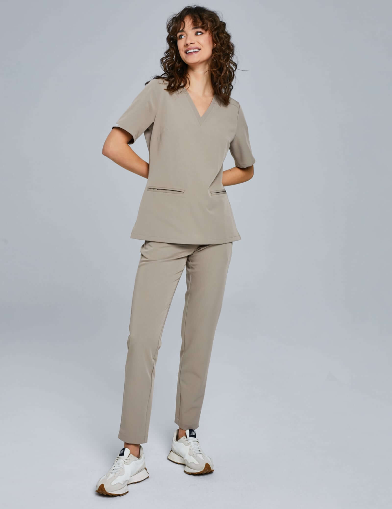 Women's Basic Trousers - BEIGE