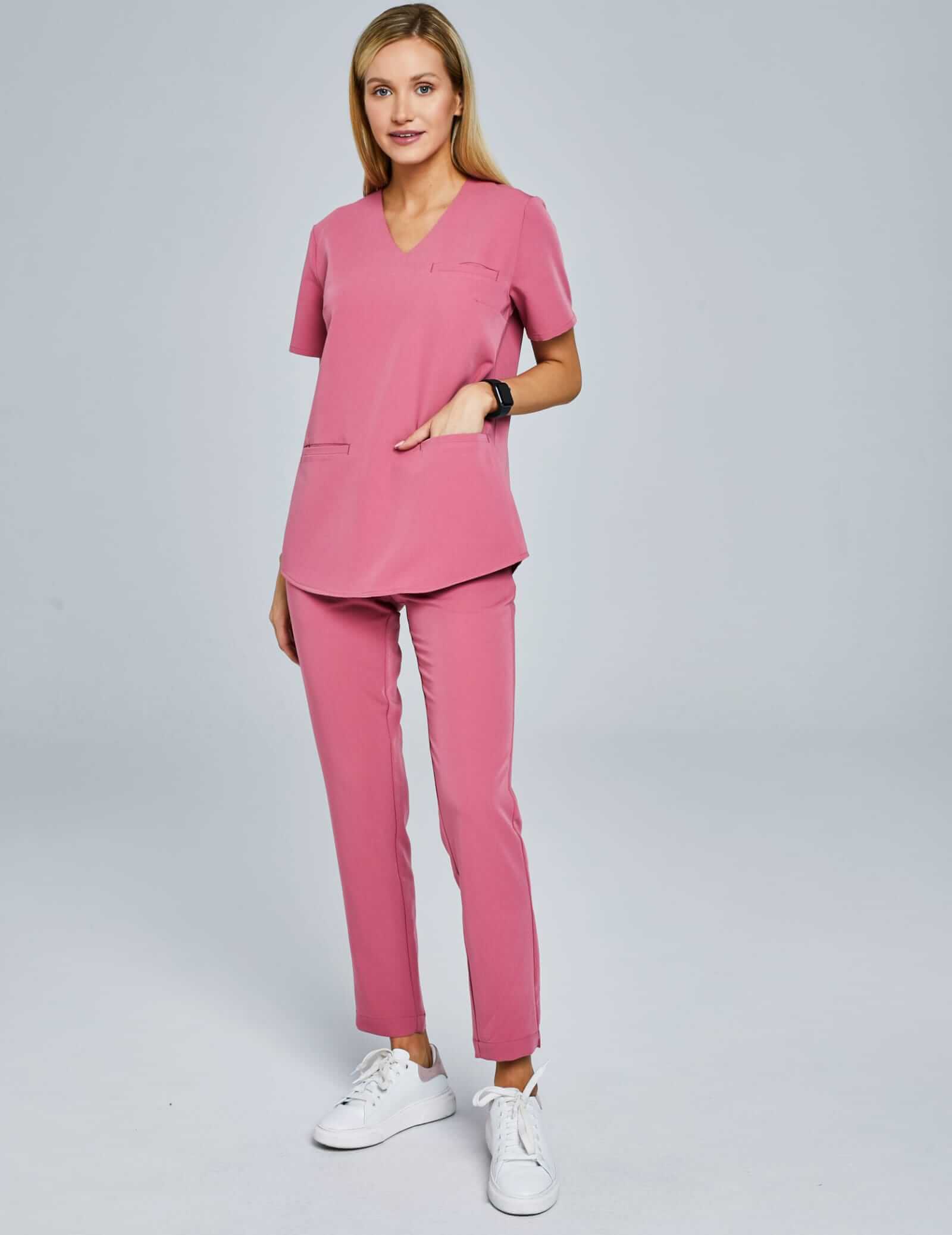 Women's Basic Trousers - RASPBERRY CRUSH