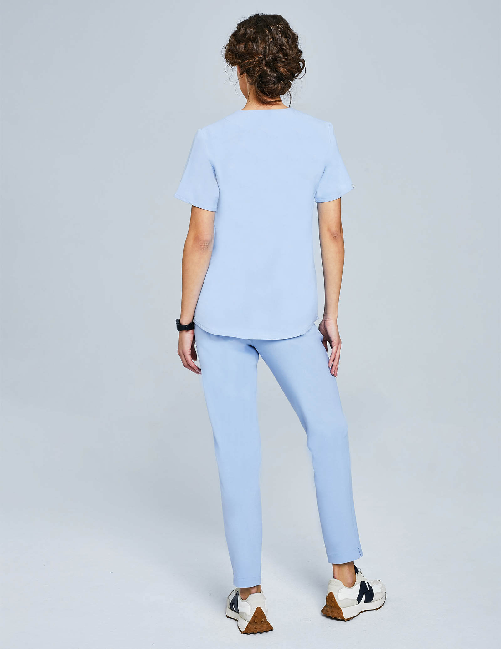 Women's Basic Trousers - CEIL BLUE