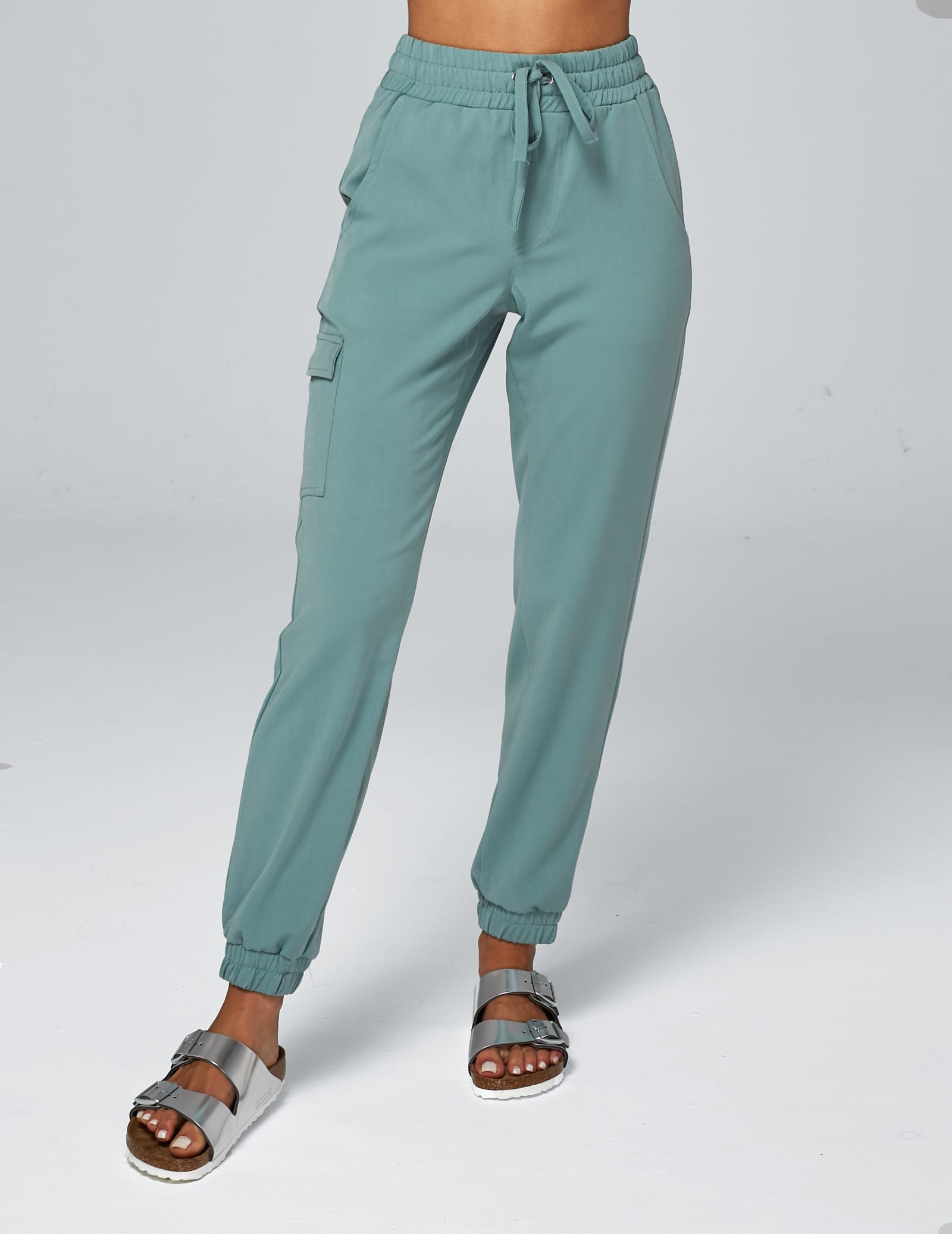 Jogger Pants Amelia - DUSTY GREEN