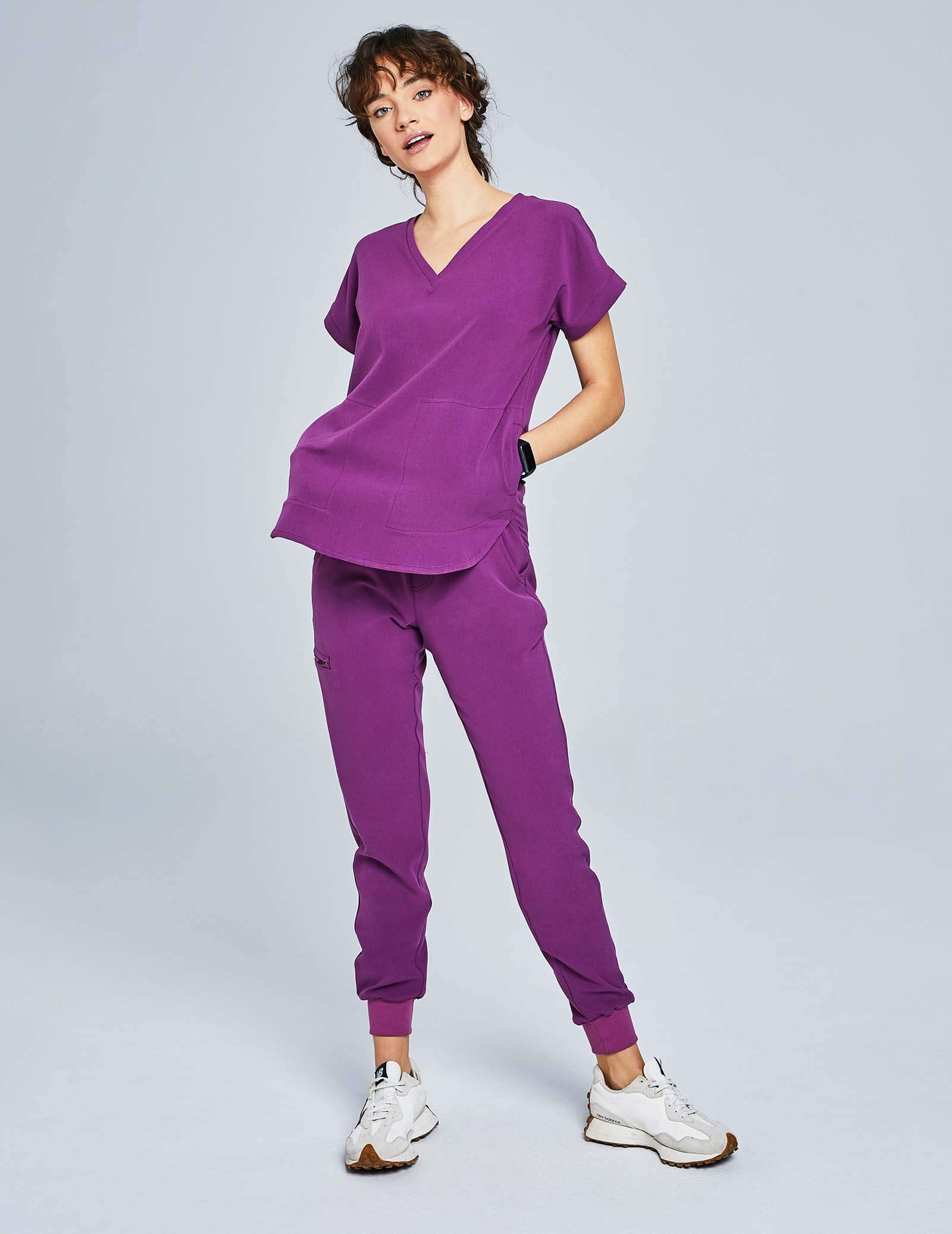 Scrub Top Kendall - GRAPE PURPLE