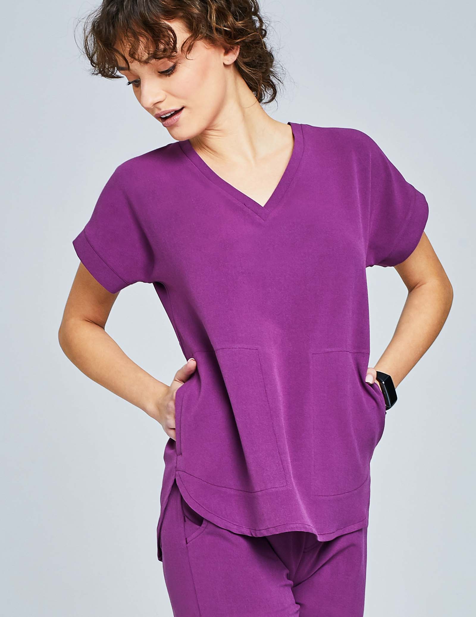 Scrub Top Kendall - GRAPE PURPLE