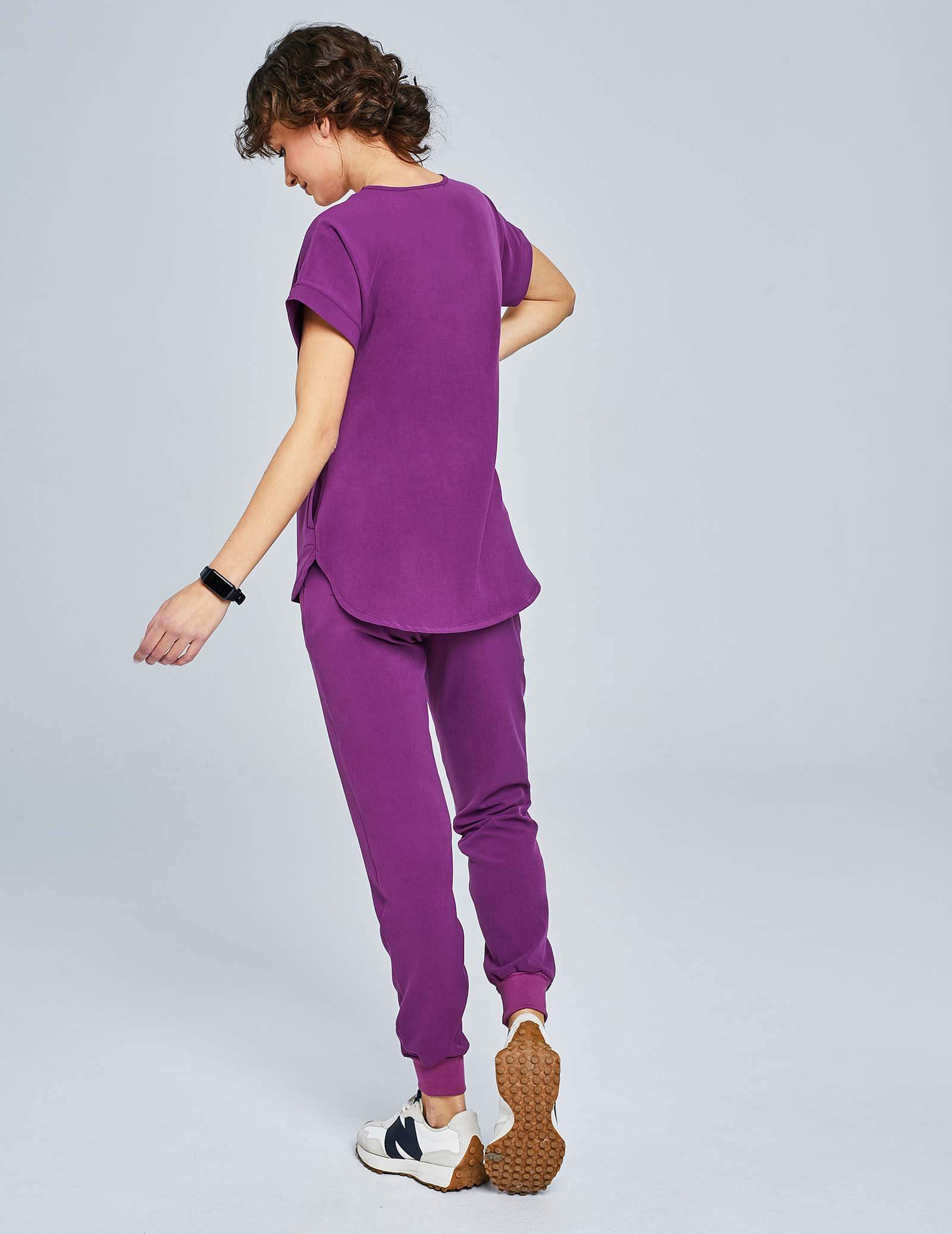 Women's Joggers Pants - GRAPE PURPLE