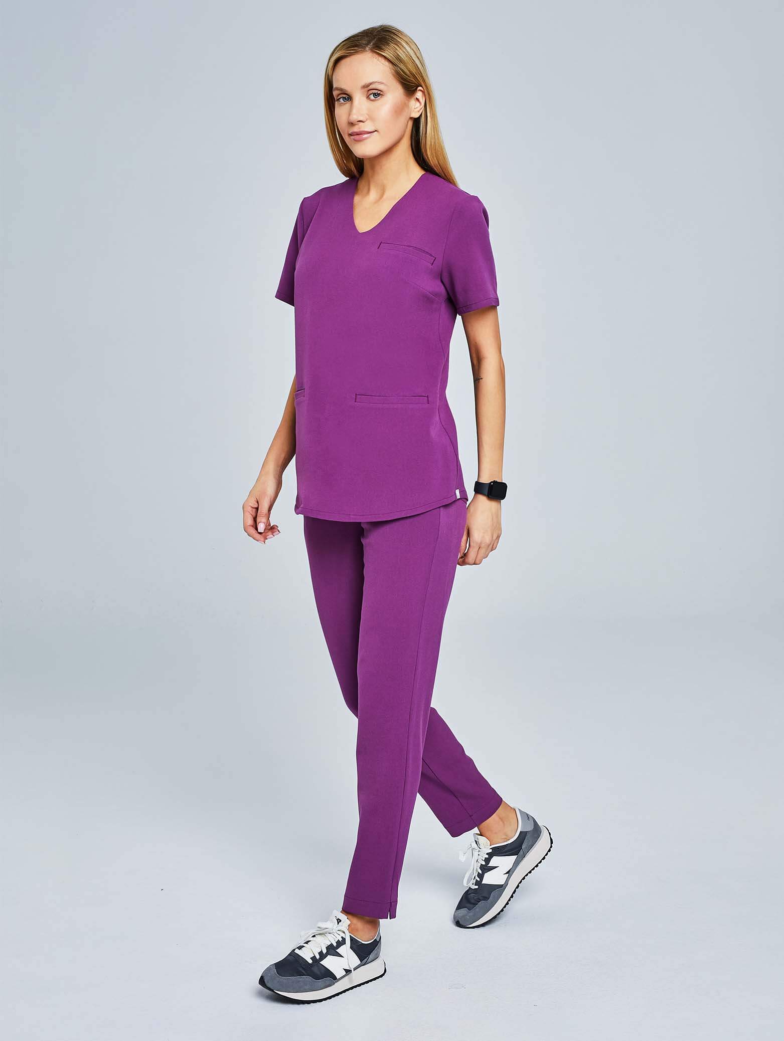 Women's Basic Pants - GRAPE PURPLE