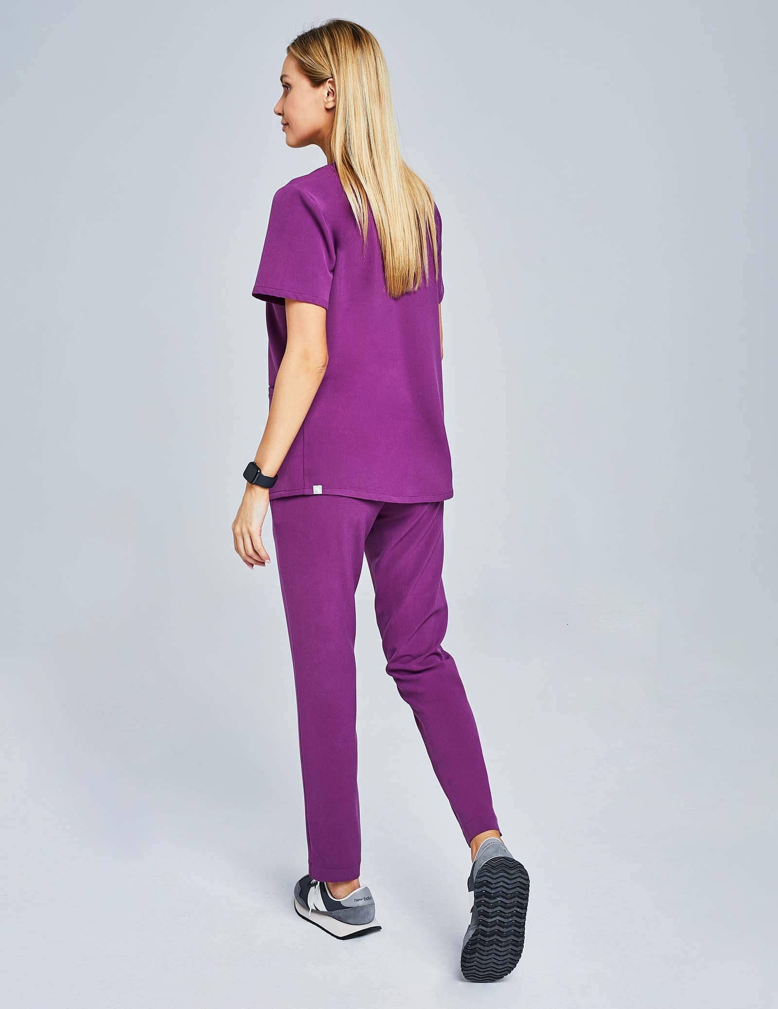 Women's Basic Pants - GRAPE PURPLE