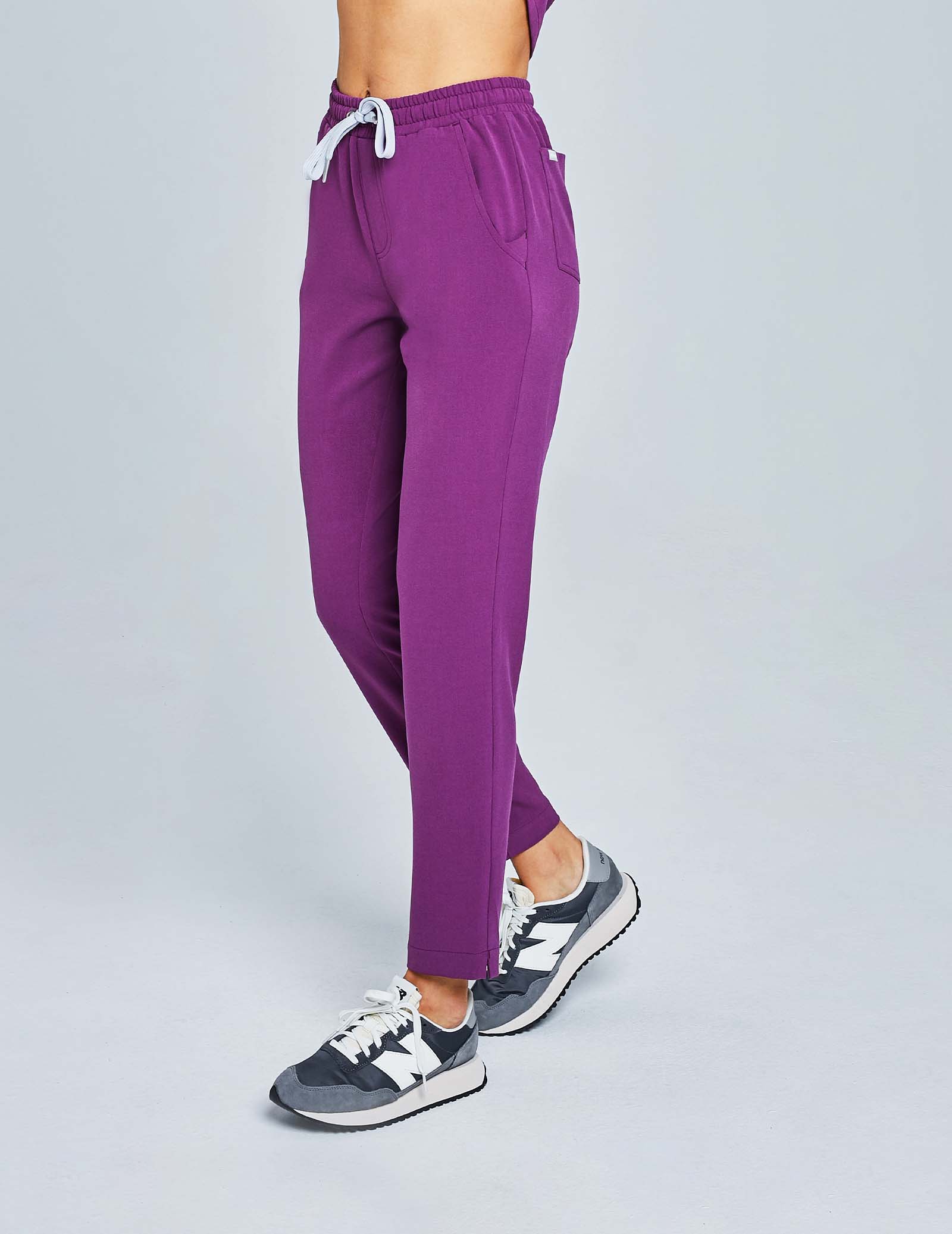 Women's Basic Pants - GRAPE PURPLE