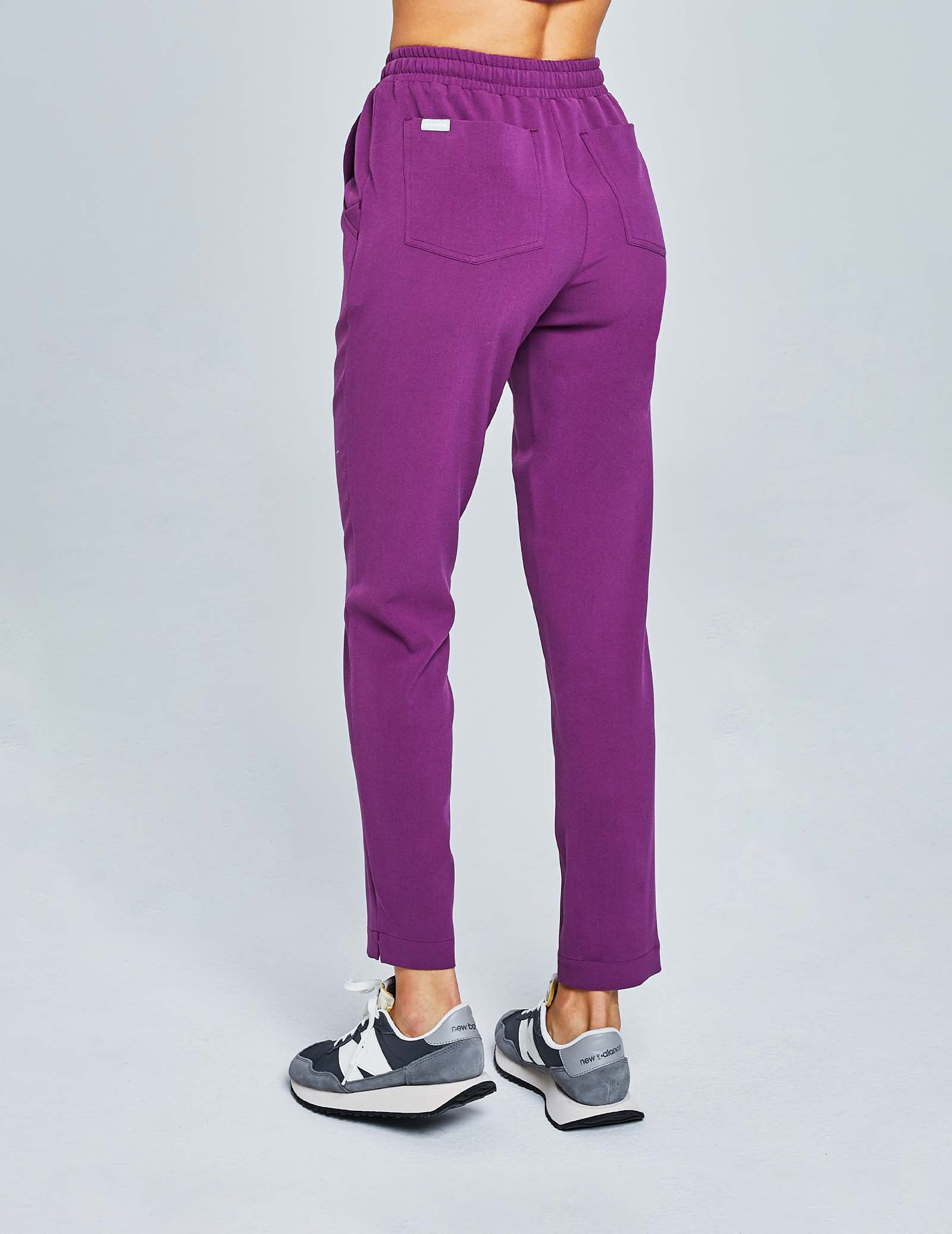 Women's Basic Pants - GRAPE PURPLE