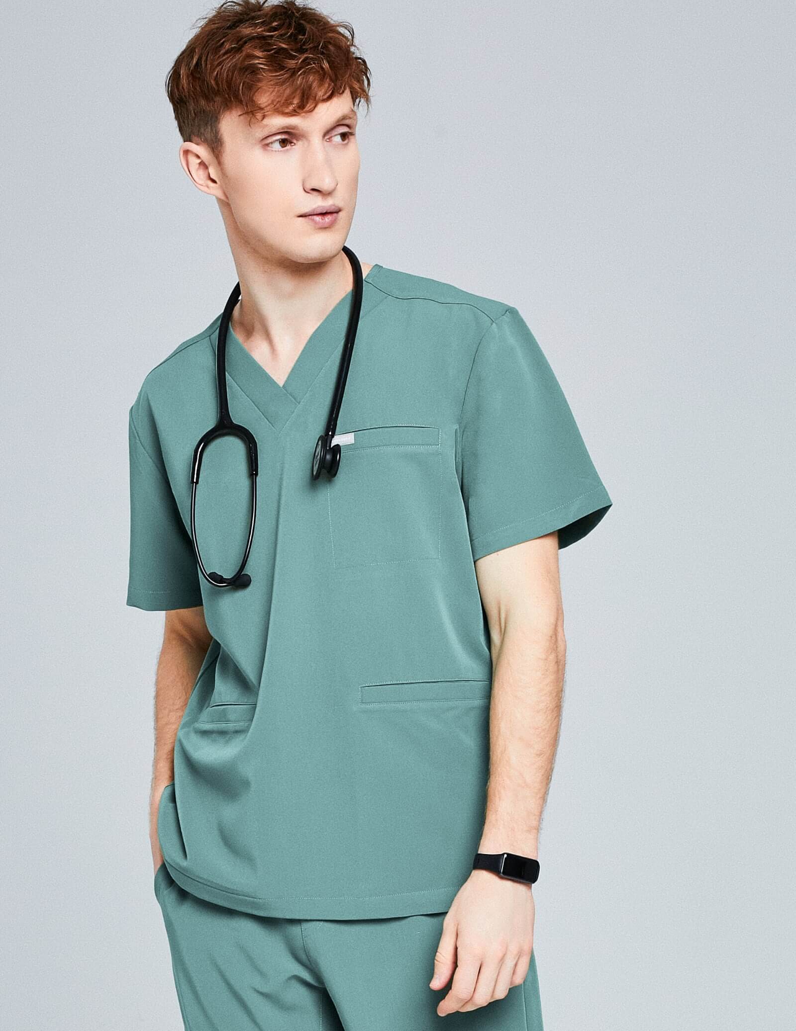 Scrub Top Birbal - DUSTY GREEN