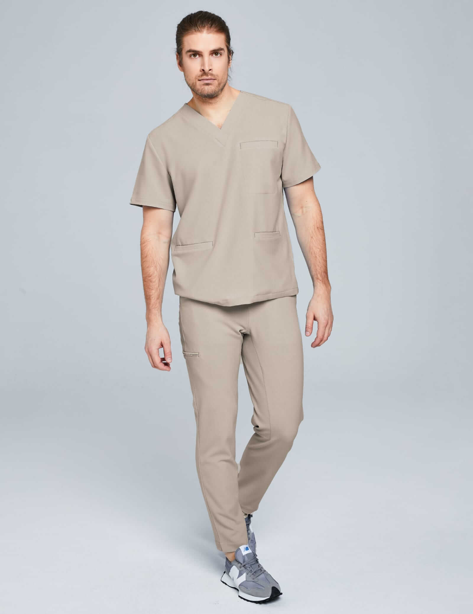 Men's Basic Pants - BEIGE