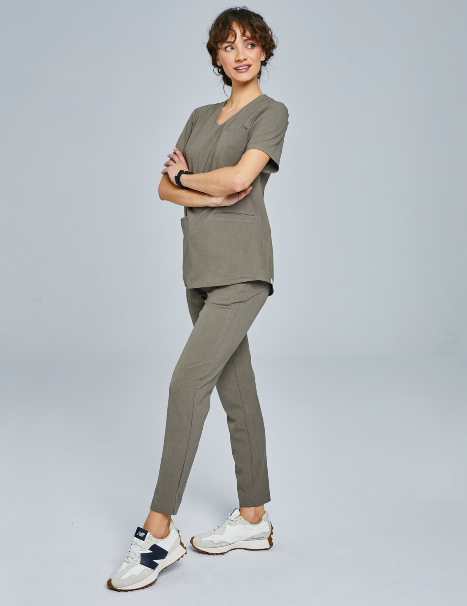 Women's Basic Pants - DARK SAND