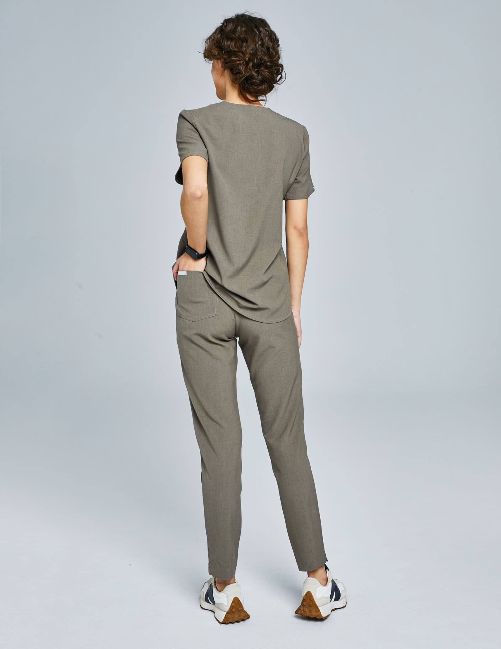 Women's Basic Pants - DARK SAND