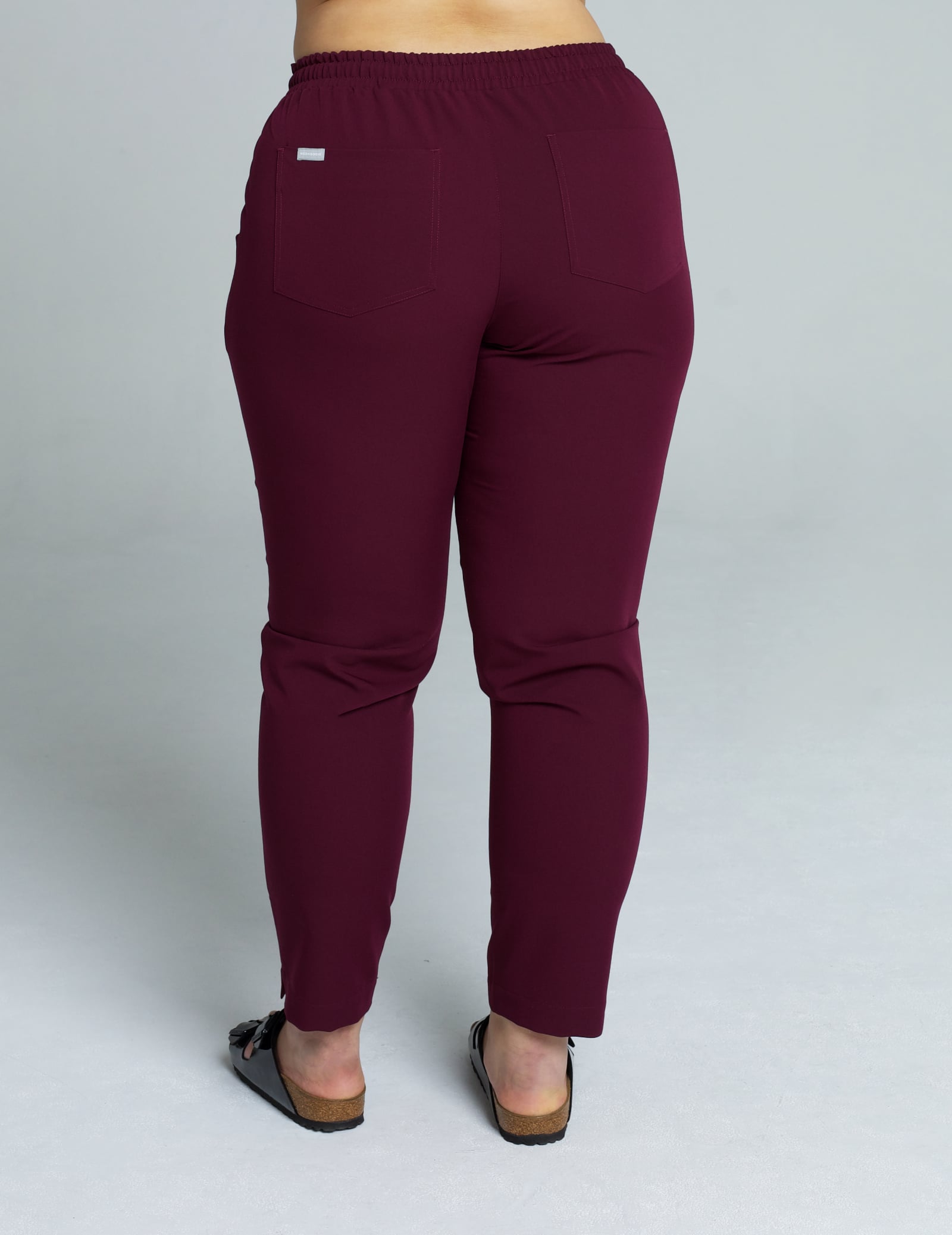 Women's Basic Pants - BURGUNDY