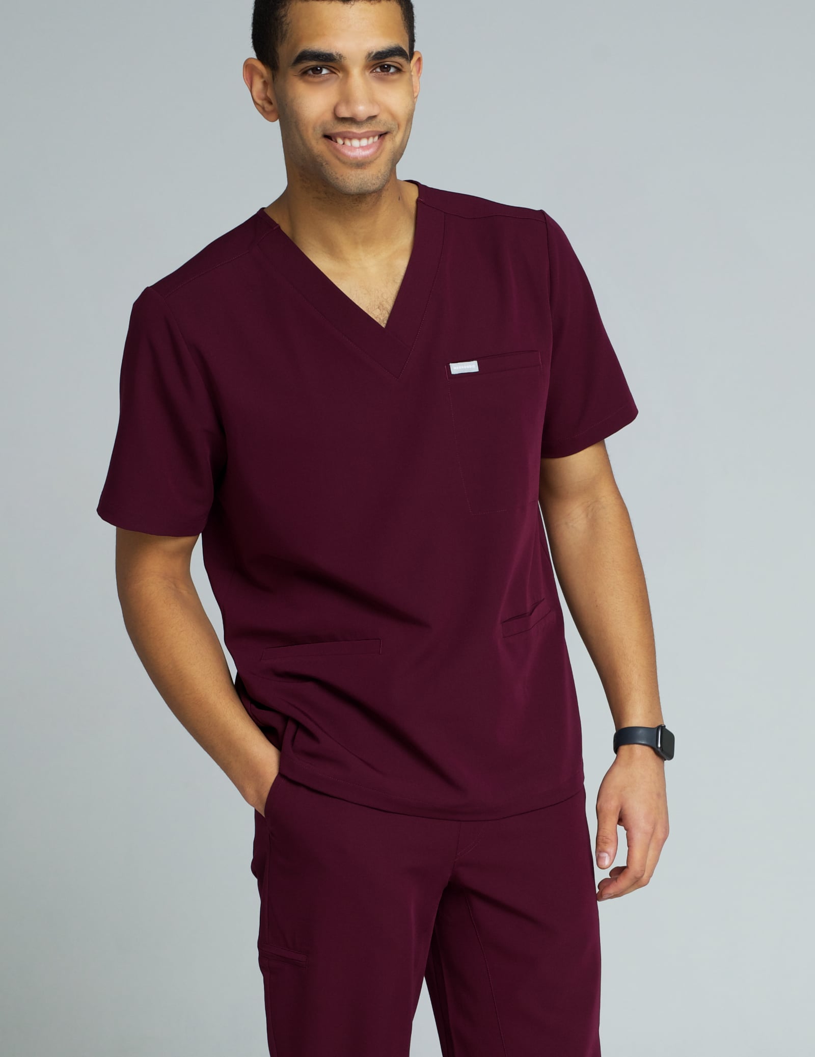 Scrub Top Birbal - BURGUNDY