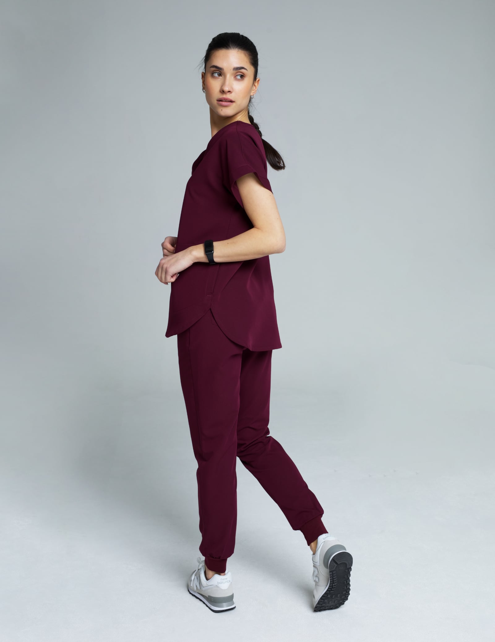 Women's Jogger Pants - BURGUNDY