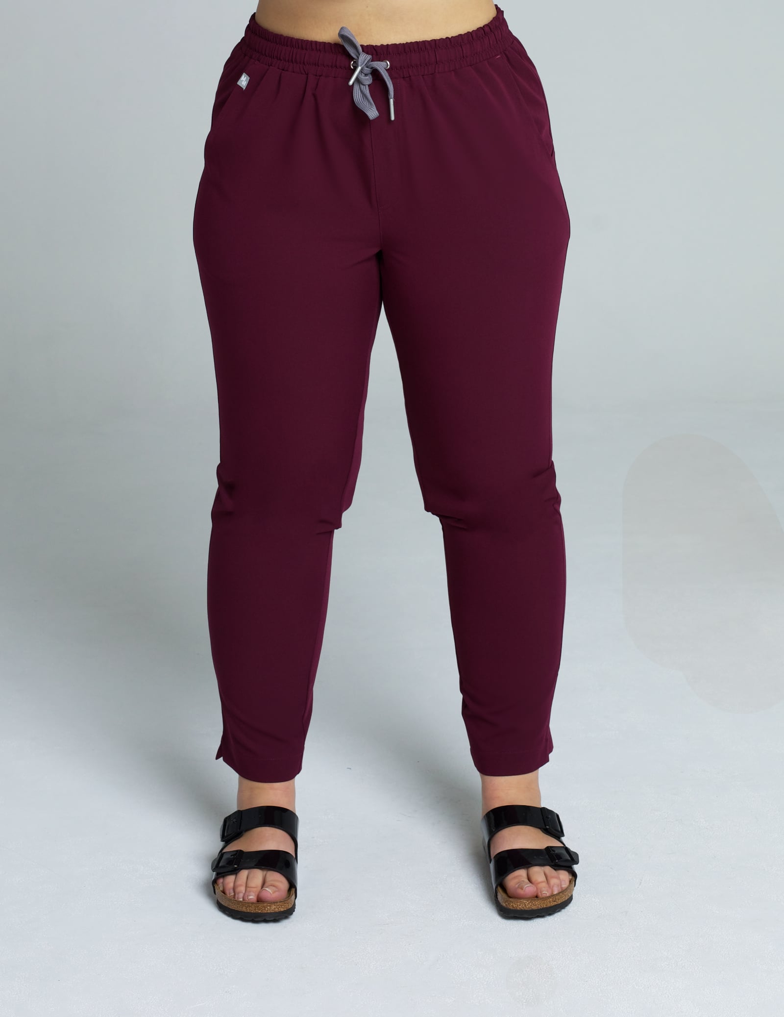 Women's Basic Pants - BURGUNDY