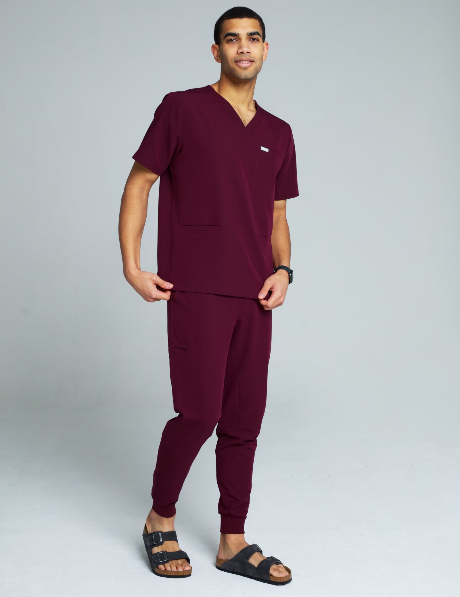 Men's Joggers Pants - BURGUNDY