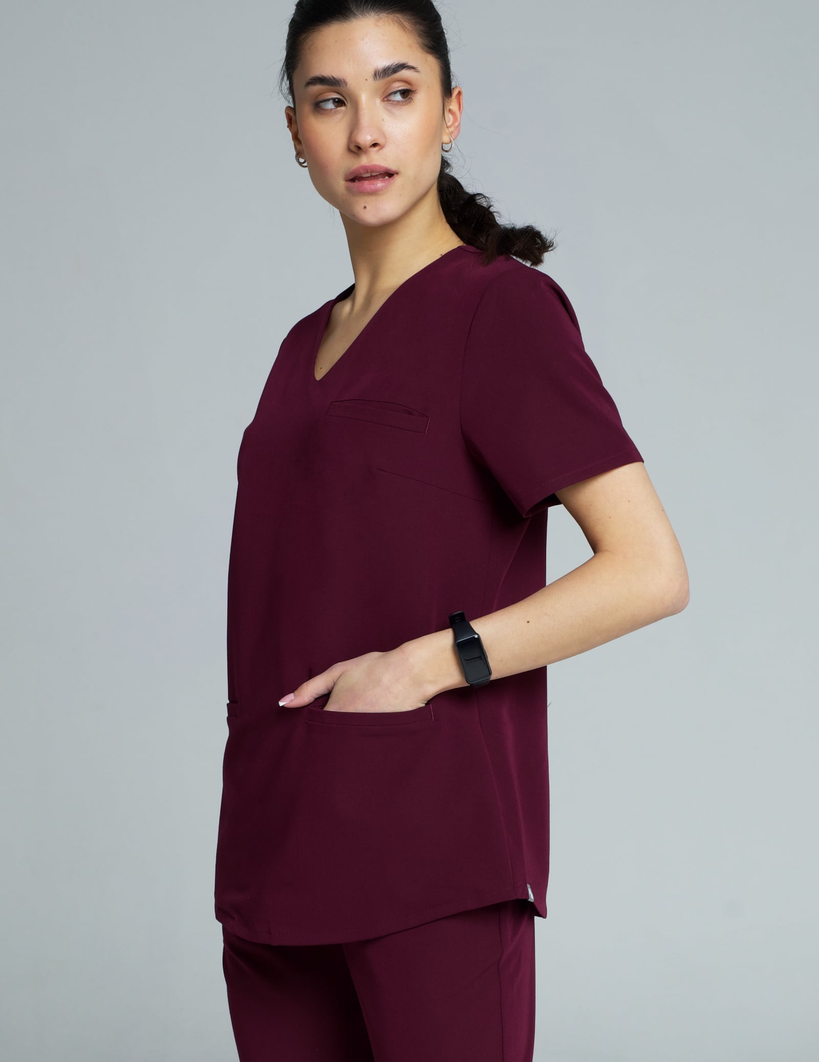 Grace Medical Hoodie - BURGUNDY