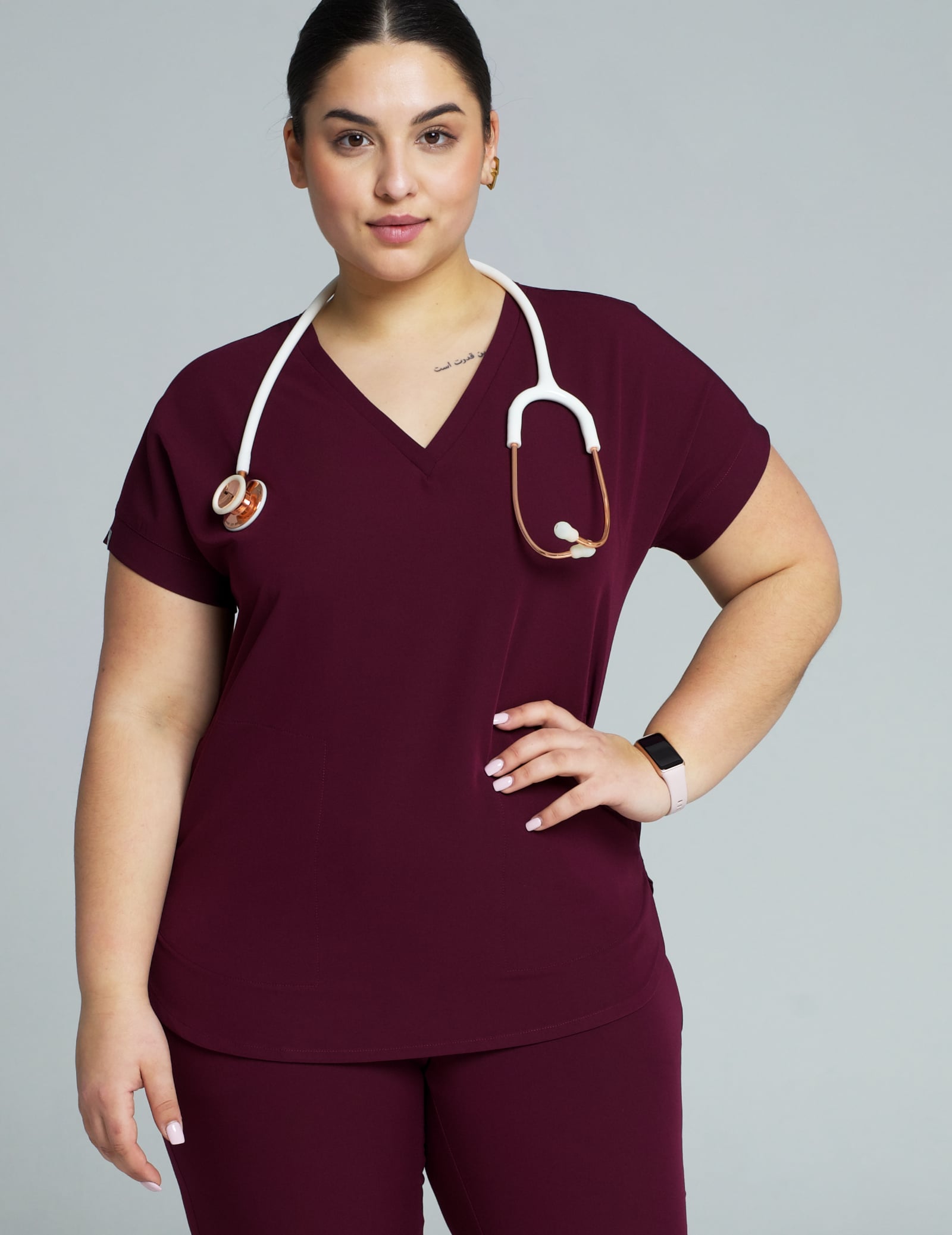 Kendall Medical Hoodie - BURGUNDY