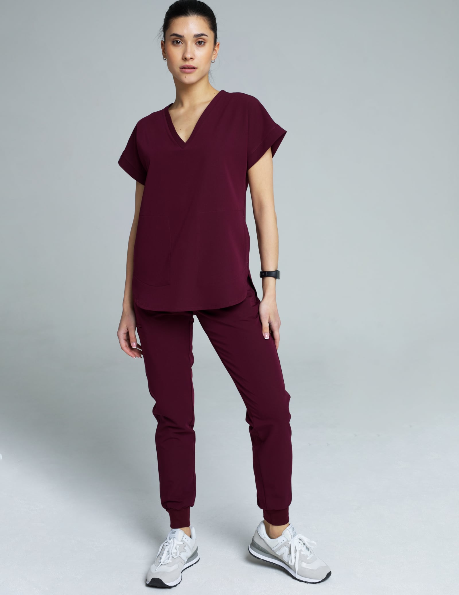 Women's Jogger Pants - BURGUNDY