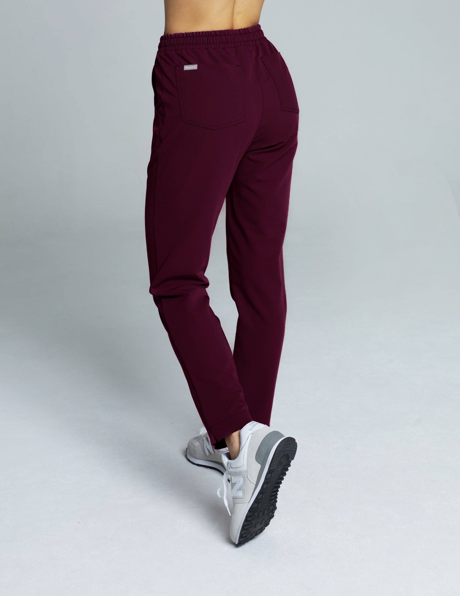 Women's Basic Pants - BURGUNDY