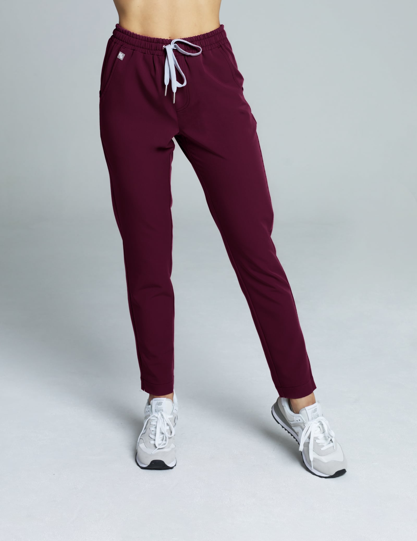 Women's Basic Pants - BURGUNDY