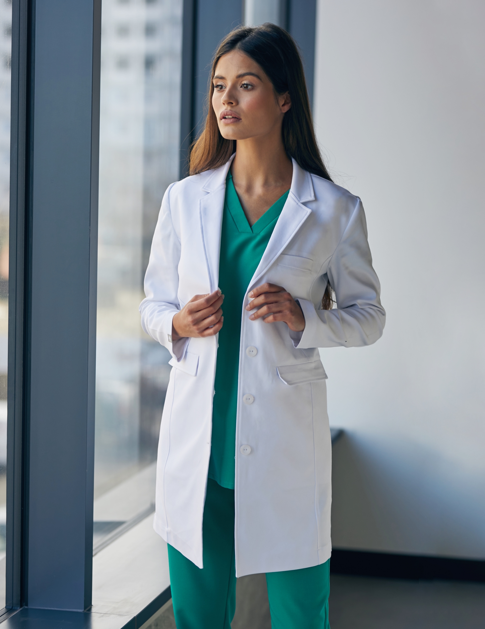 Slim Fit Medical Coat - MADISON