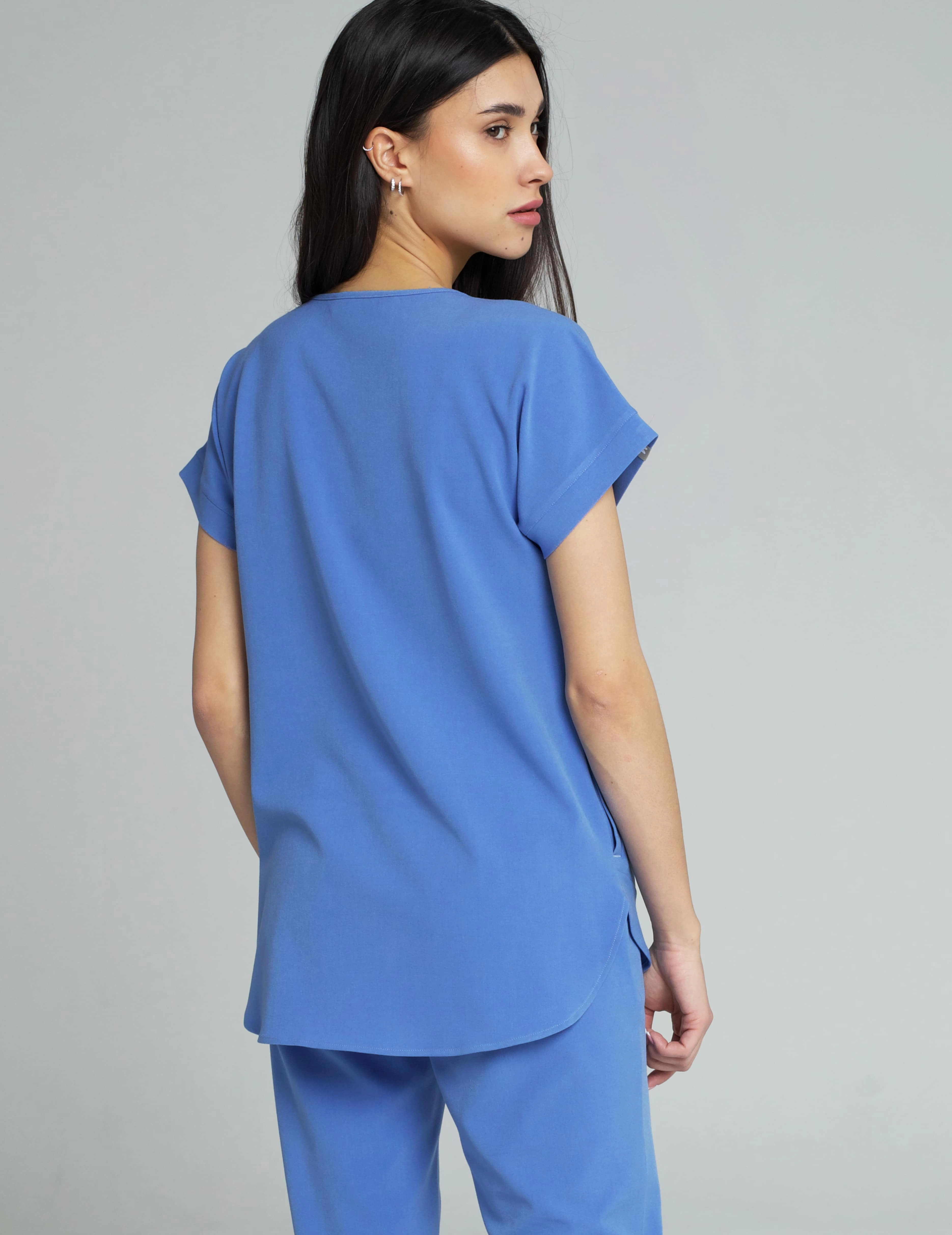 Kendall Scrub Top - MARINA BLUE