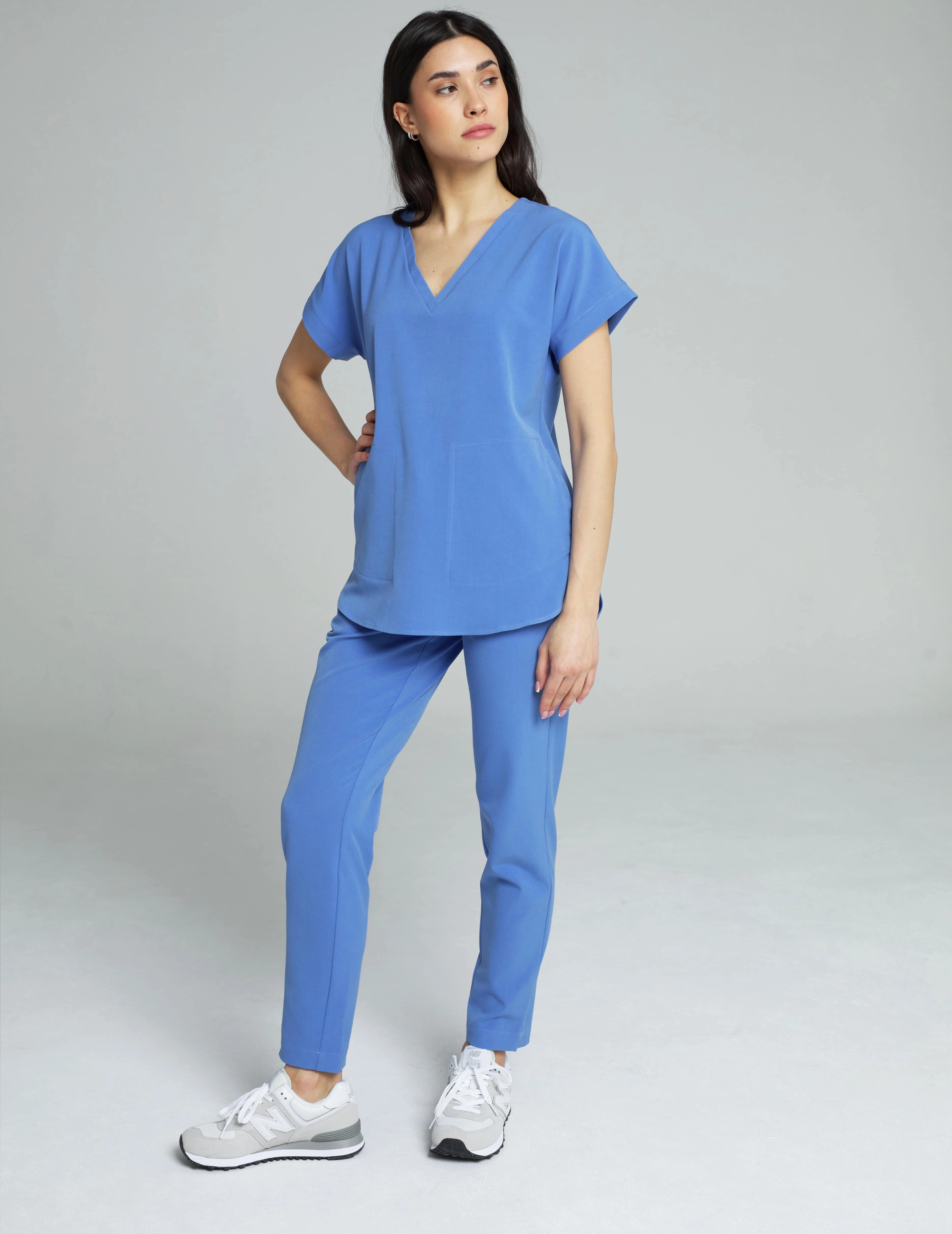 Kendall Scrub Top - MARINA BLUE