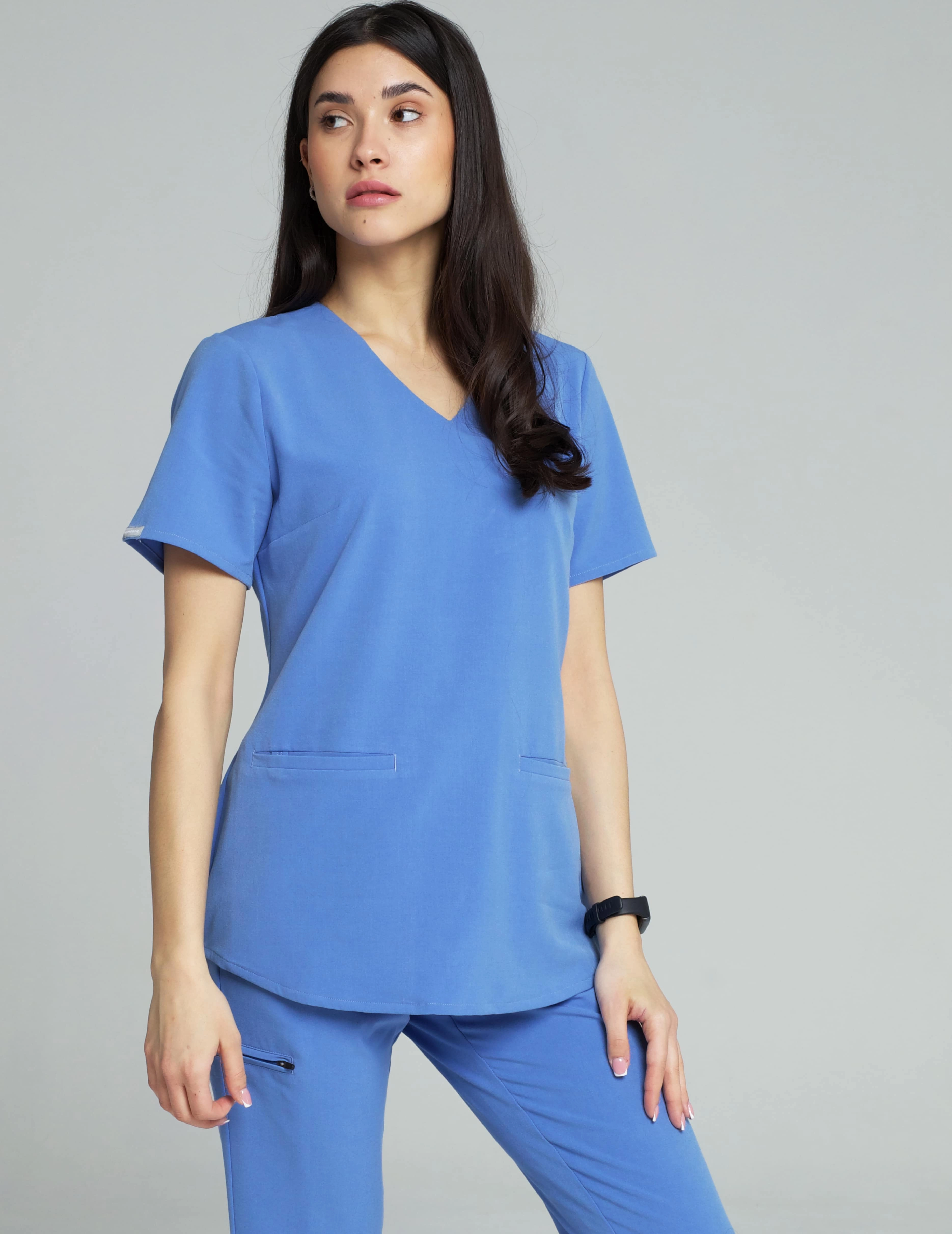 Grace Scrub Top - MARINA BLUE