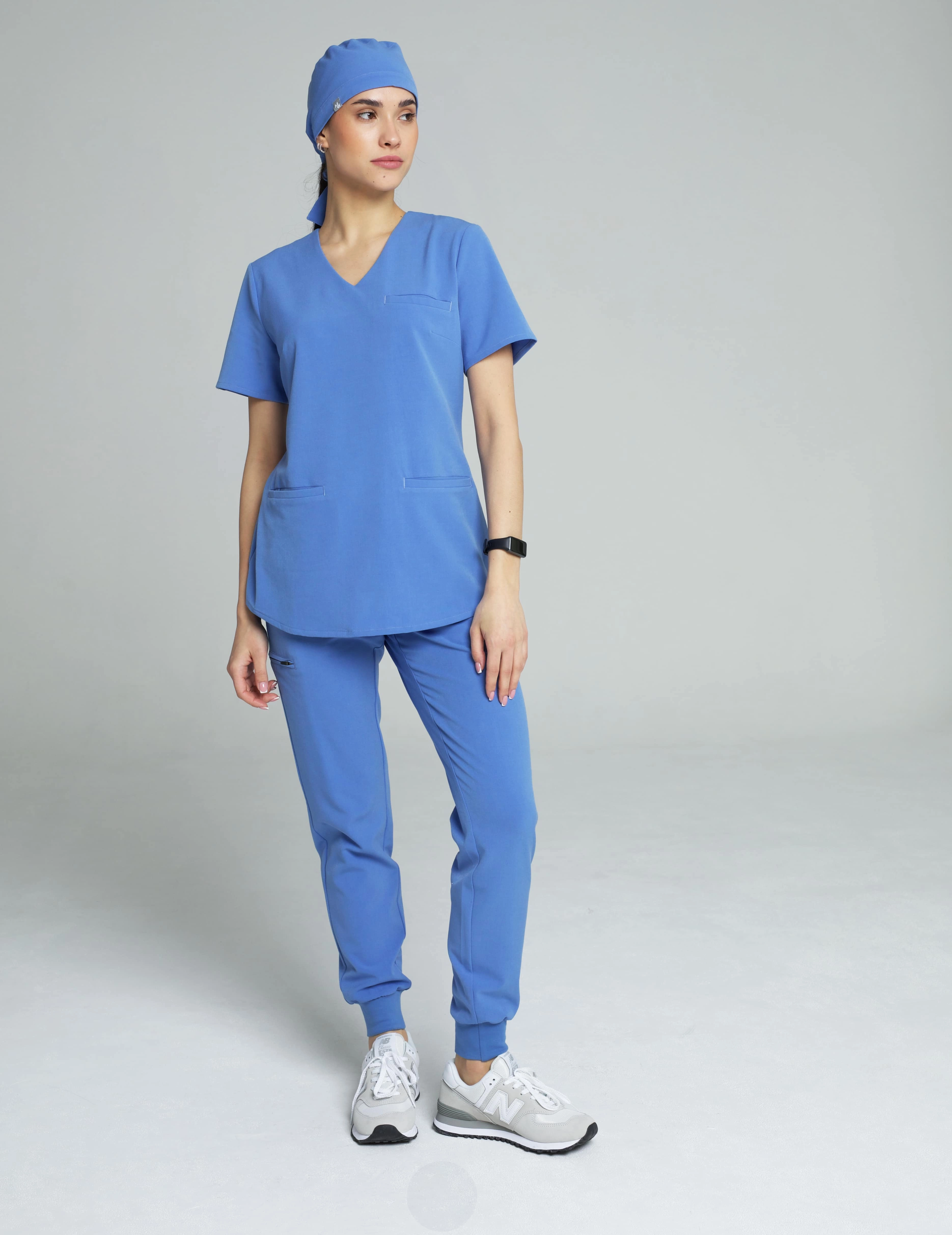 Grace Scrub Top - MARINA BLUE