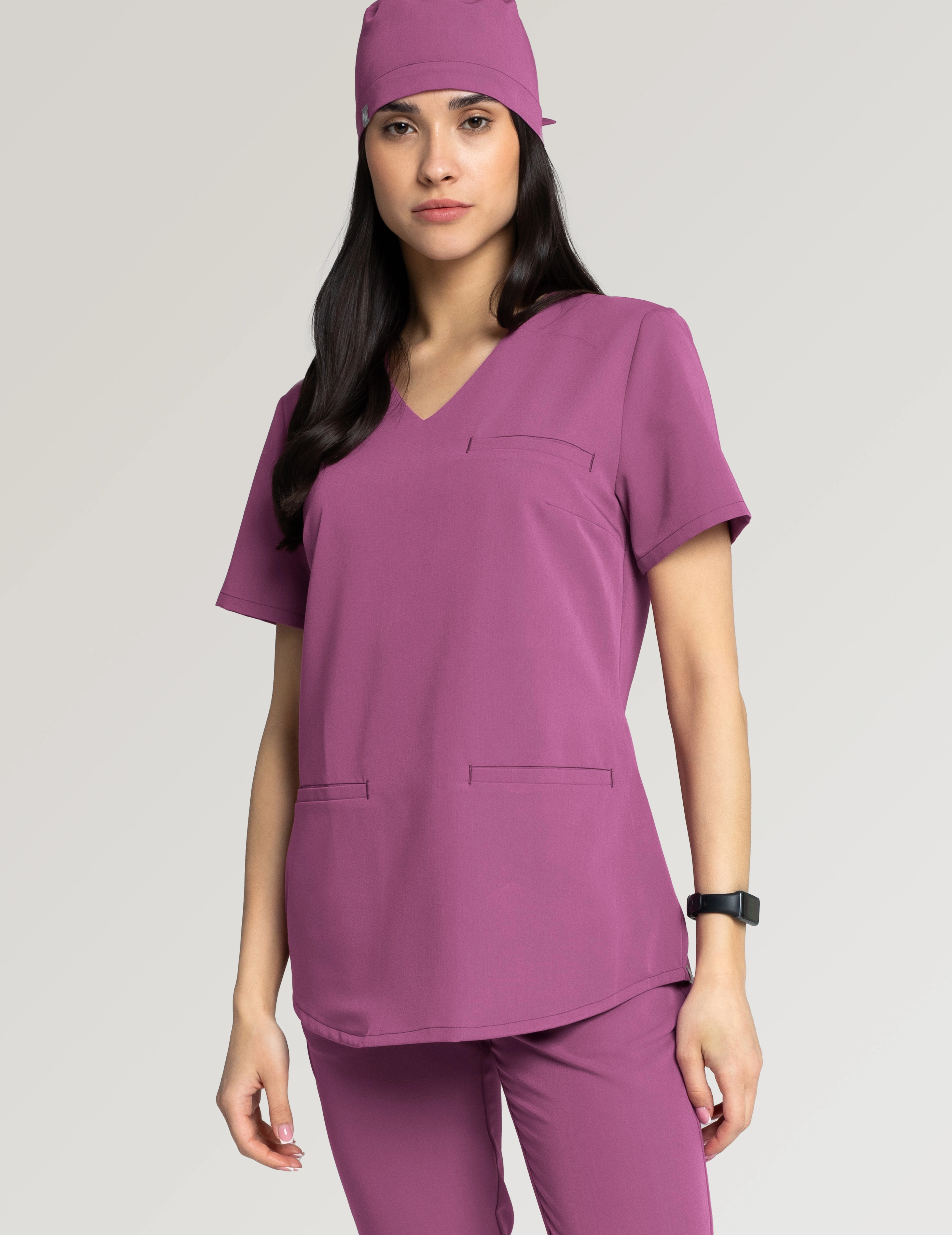 Grace Scrub Top - BERRY SHAKE