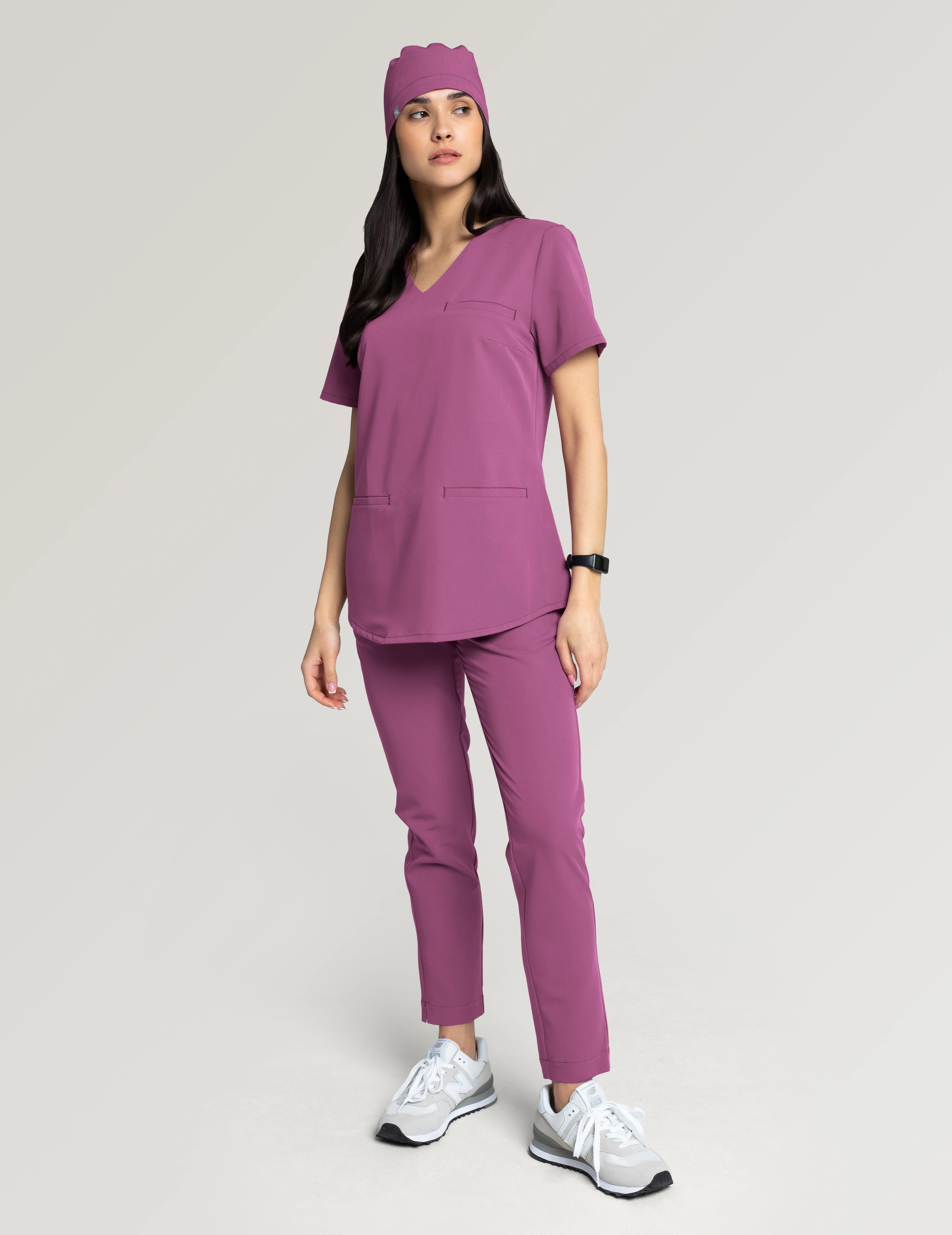 Grace Scrub Top - BERRY SHAKE