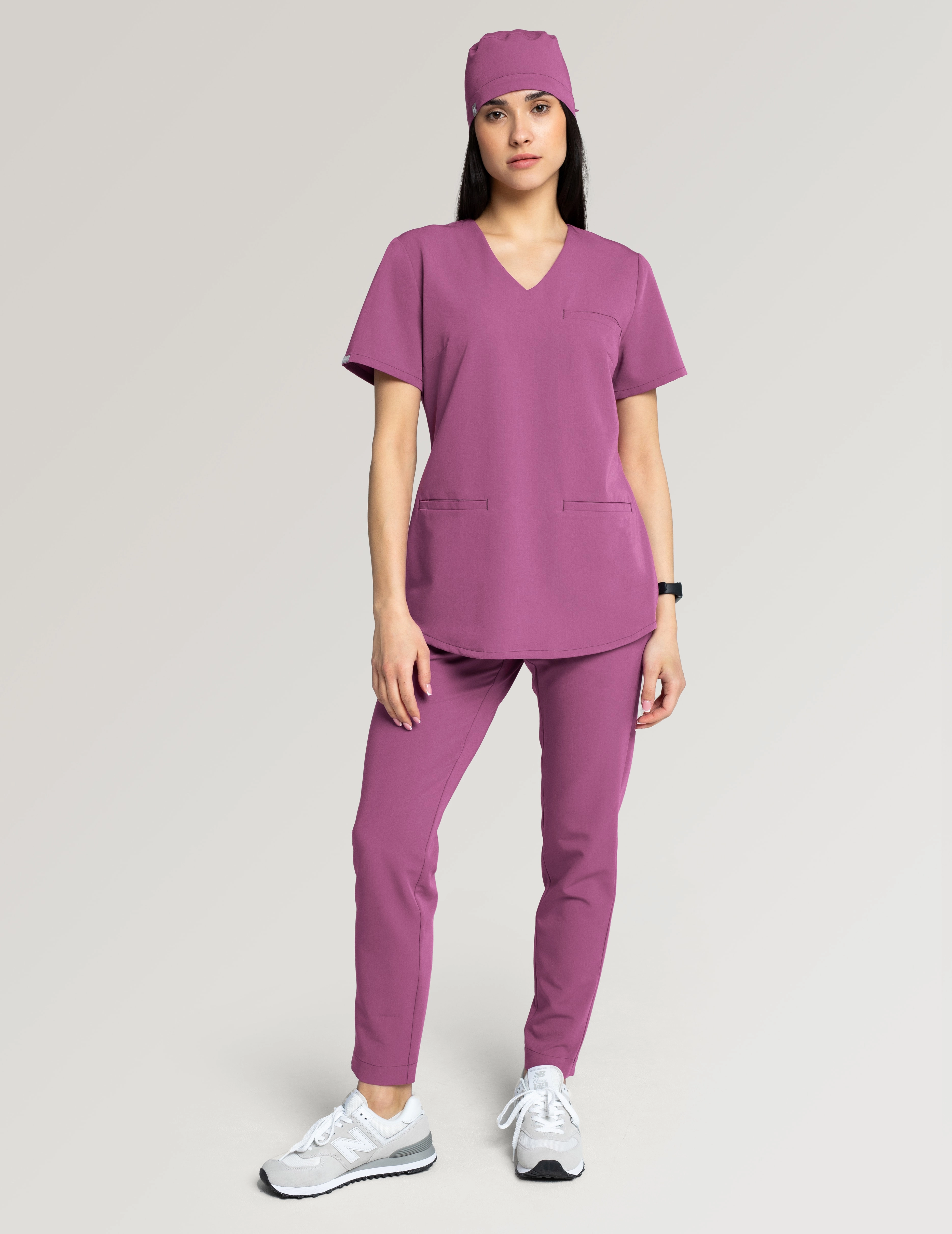 Grace Scrub Top - BERRY SHAKE