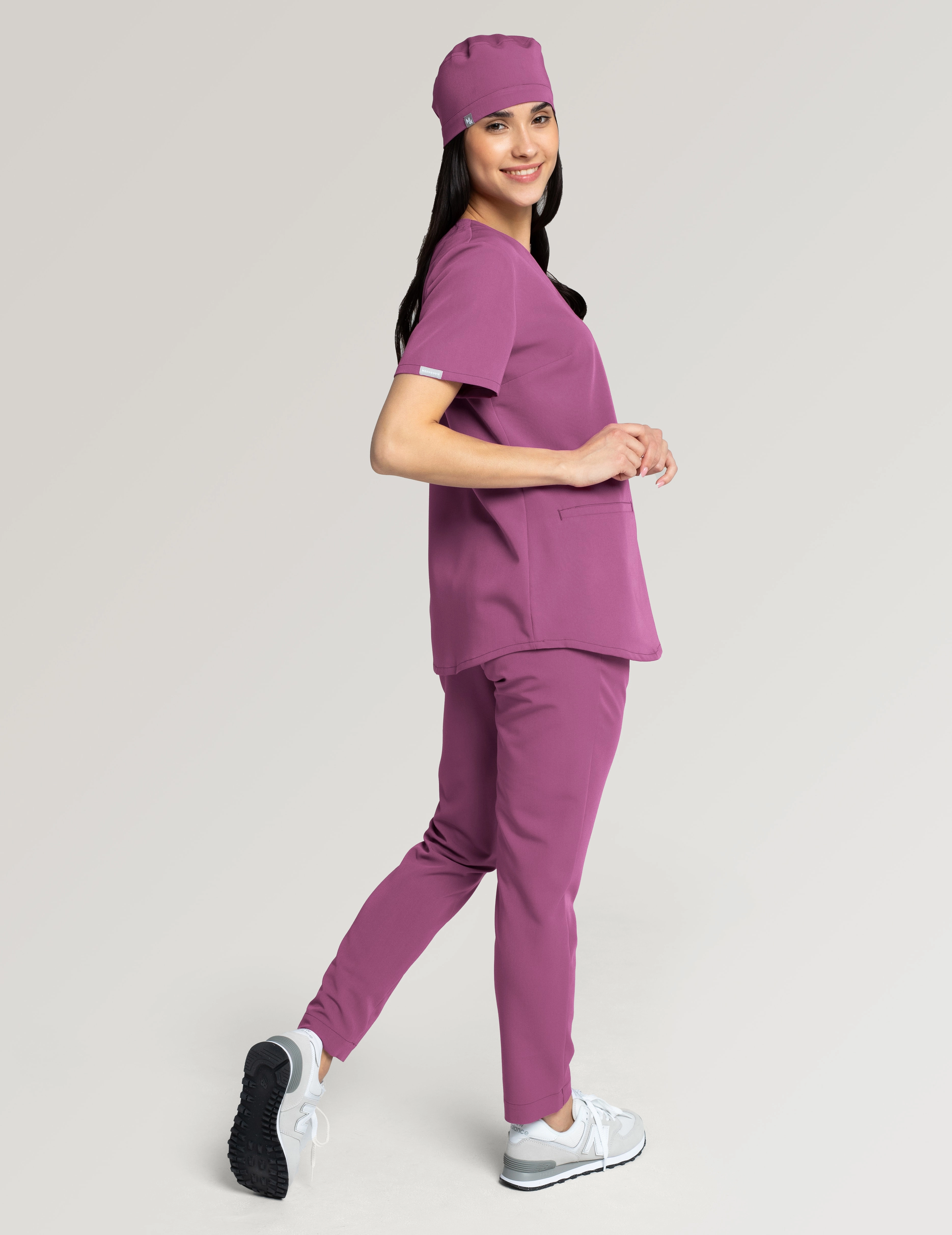 Grace Scrub Top - BERRY SHAKE