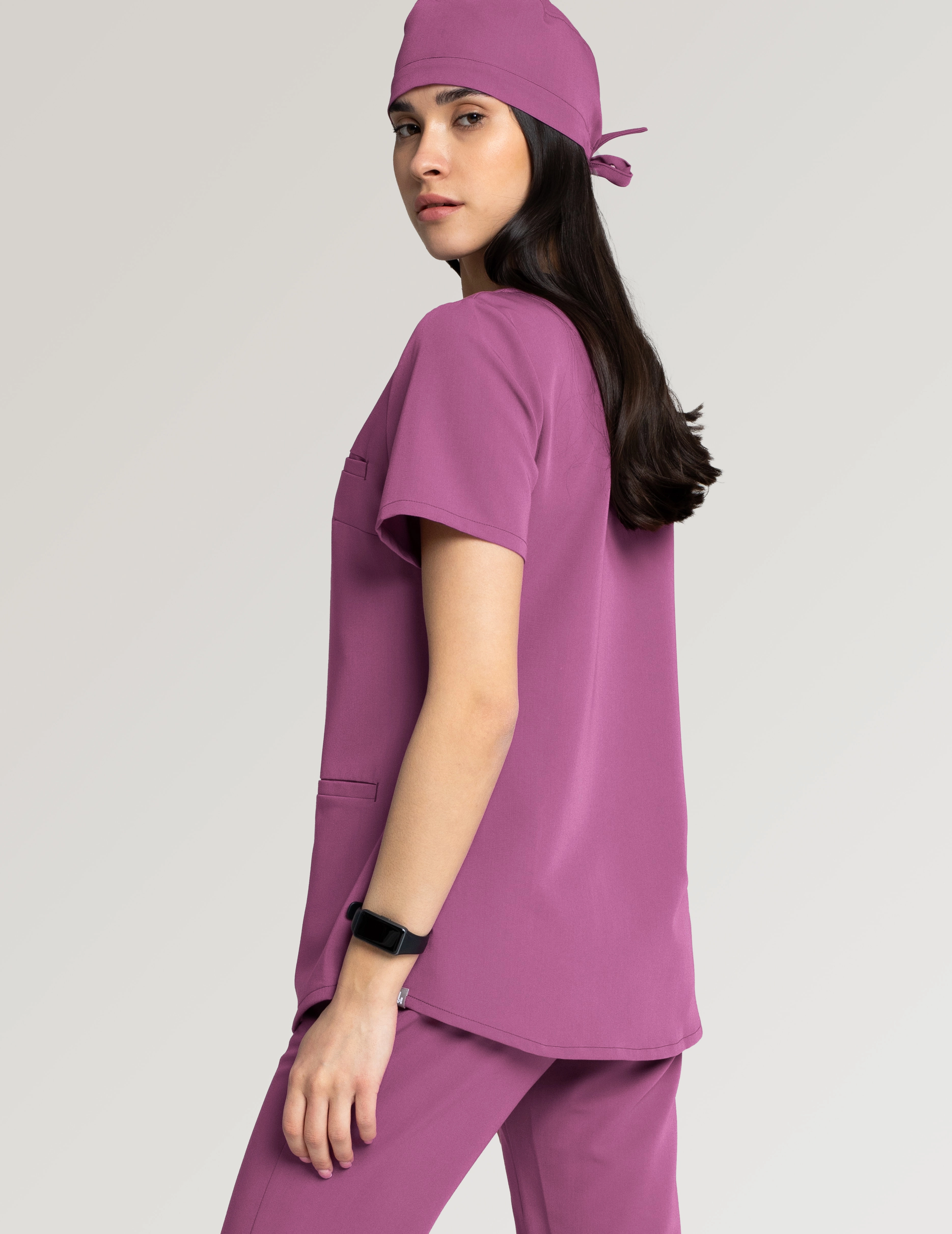 Grace Scrub Top - BERRY SHAKE