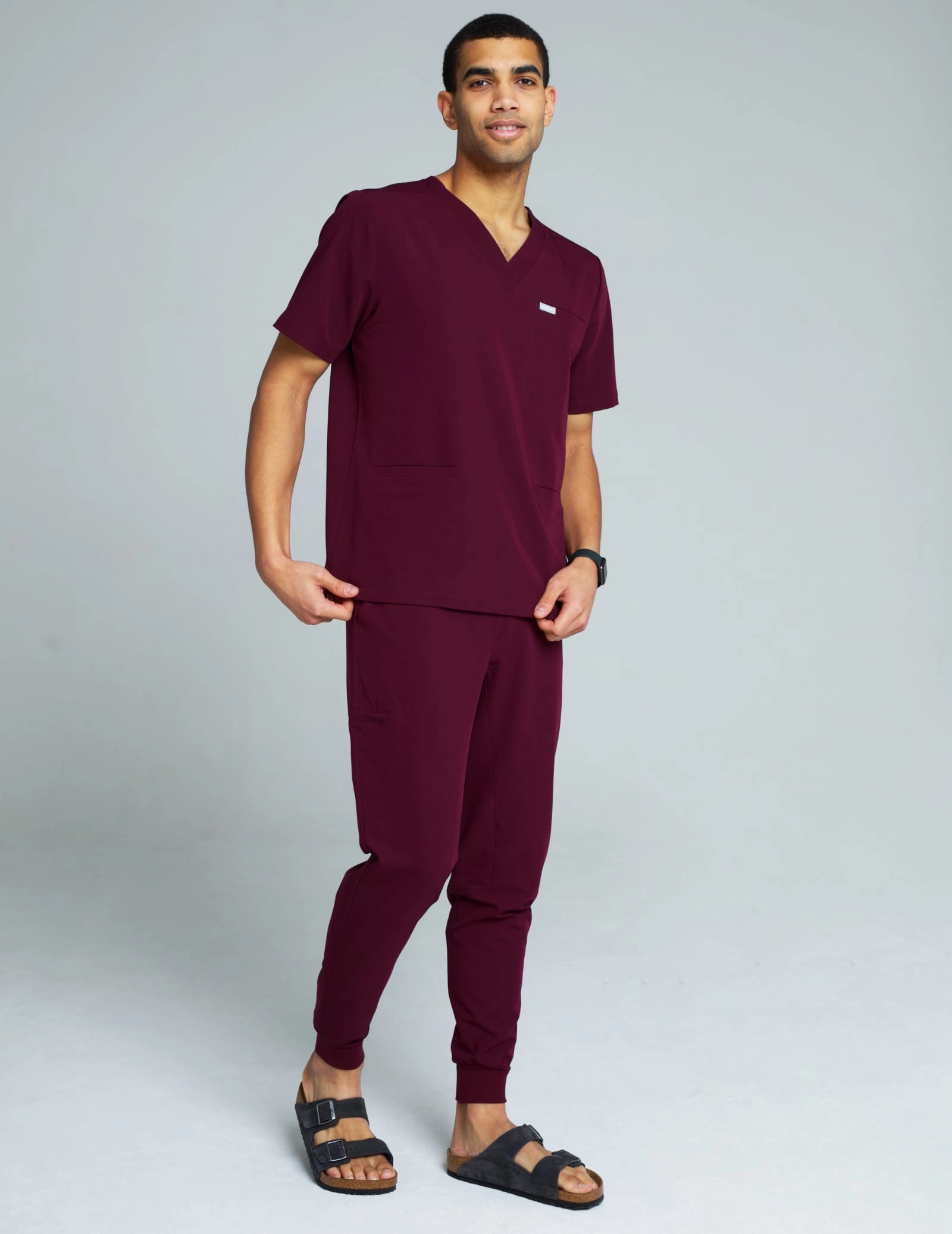 Scrub Top Birbal - BURGUNDY