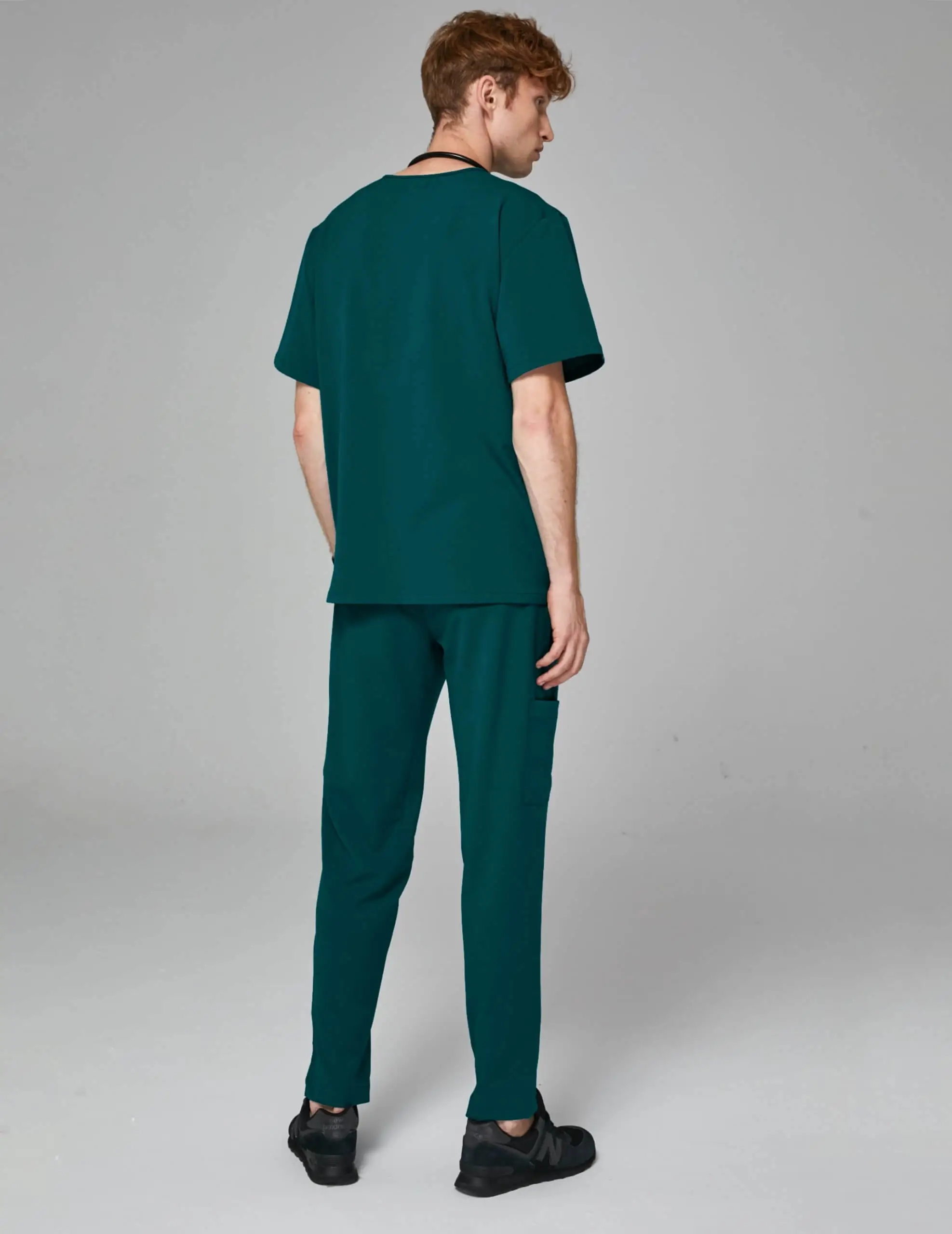 OUTLET Men's Basic Pants - DEEP GREEN