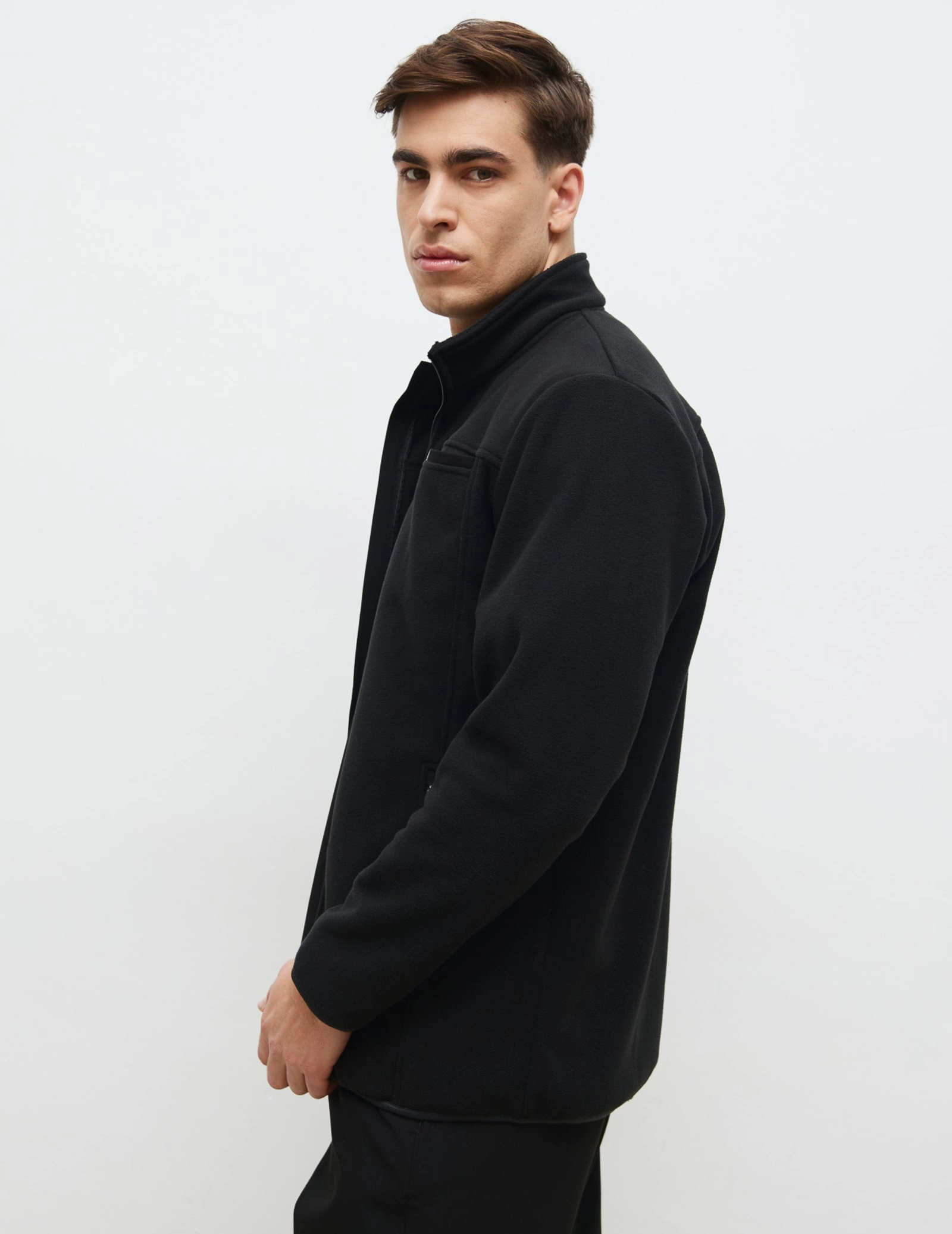 Men's COZY HEAT fleece sweatshirt - Black