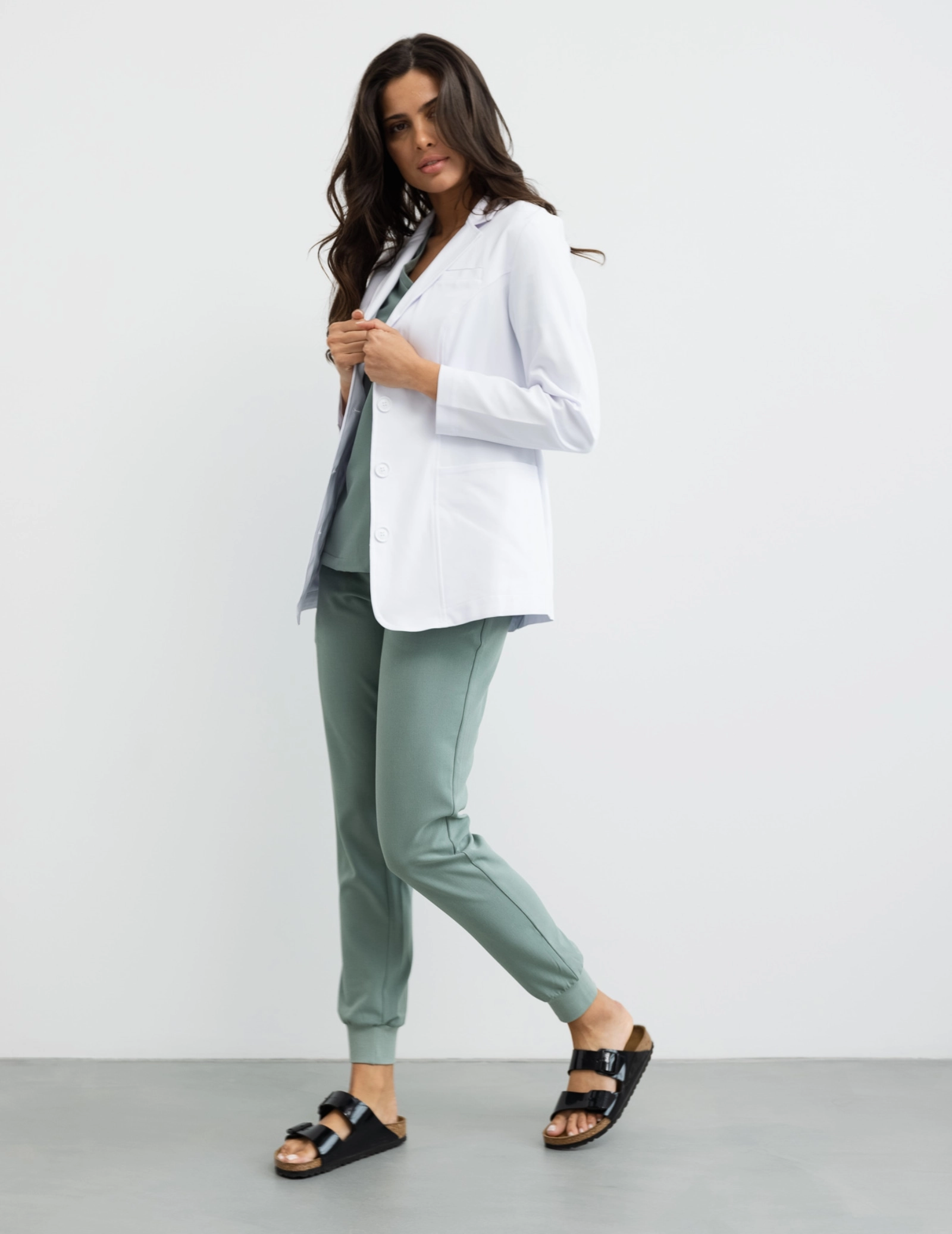 Slim Fit Medical Coat - MADISON SHORT