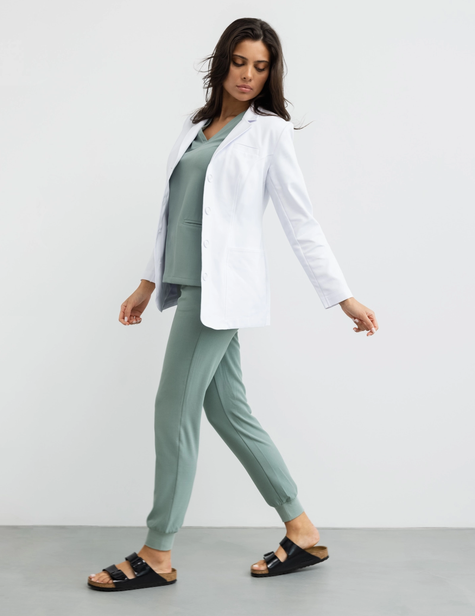 Slim Fit Medical Coat - MADISON SHORT