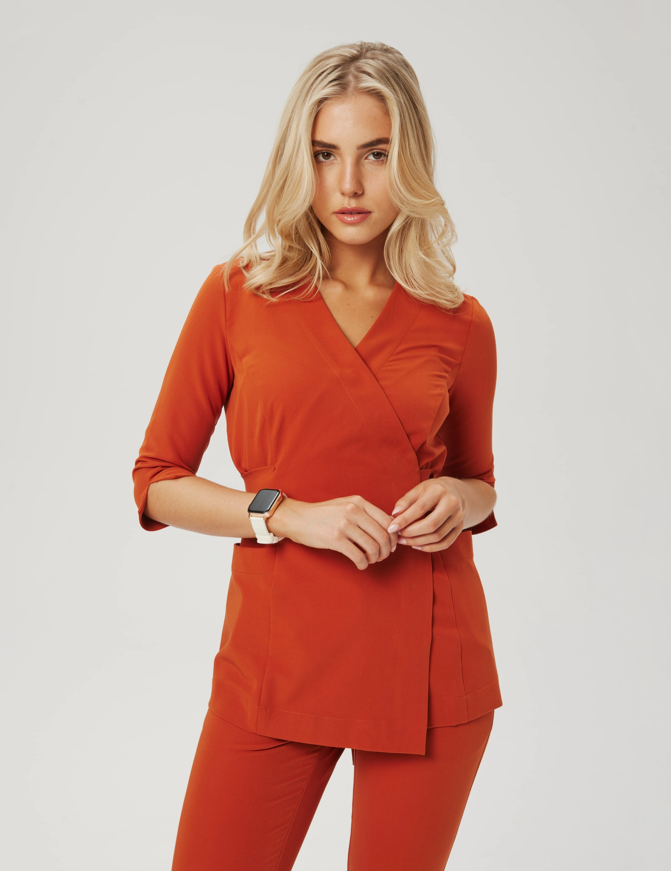 Tied Medical Blouse Rosalie - ROOIBOS TEA