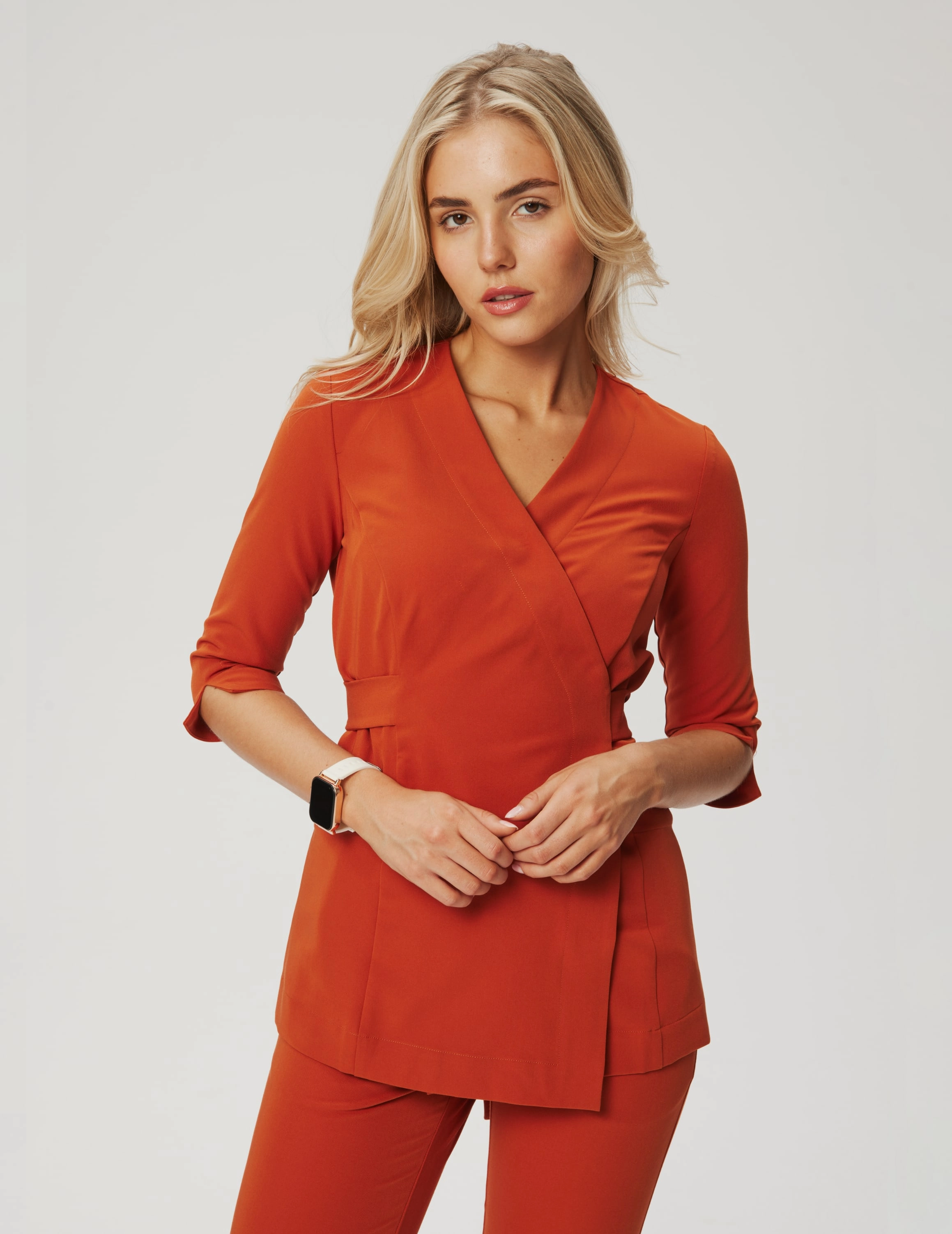 Tied Medical Blouse Rosalie - ROOIBOS TEA