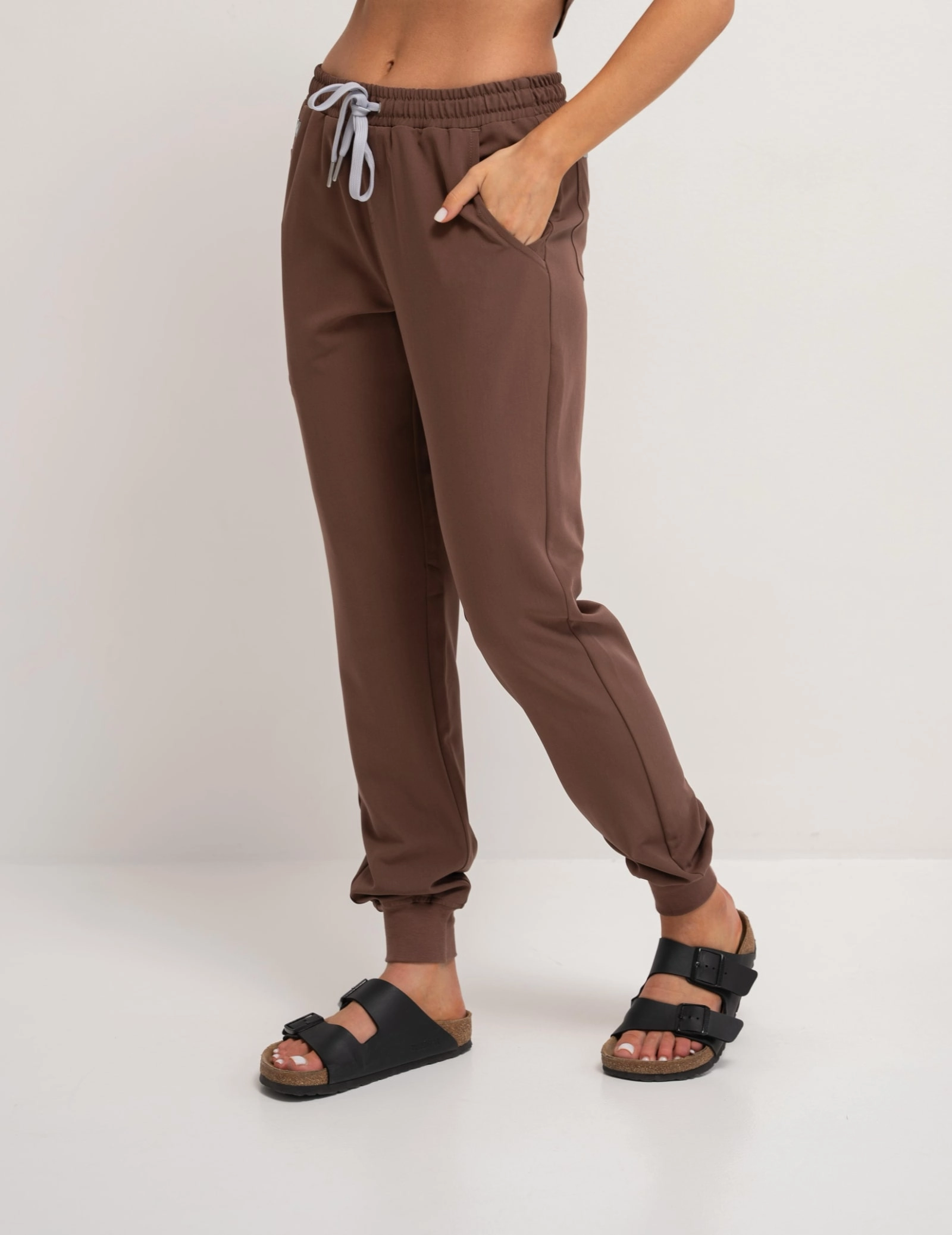 Women's Jogger Pants - MILKY BROWN