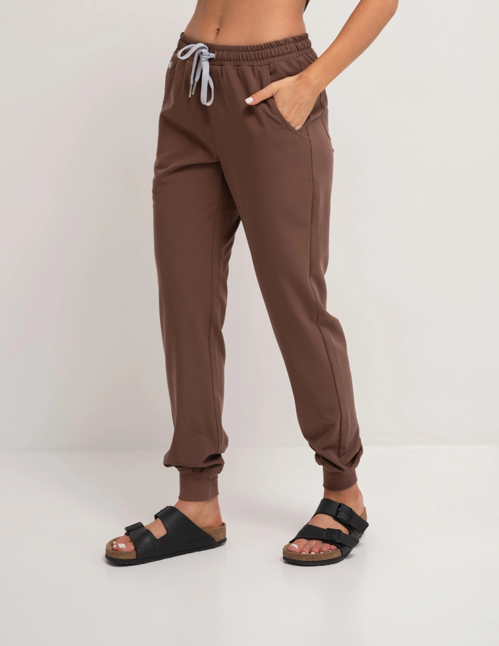 Women's Jogger Pants - MILKY BROWN