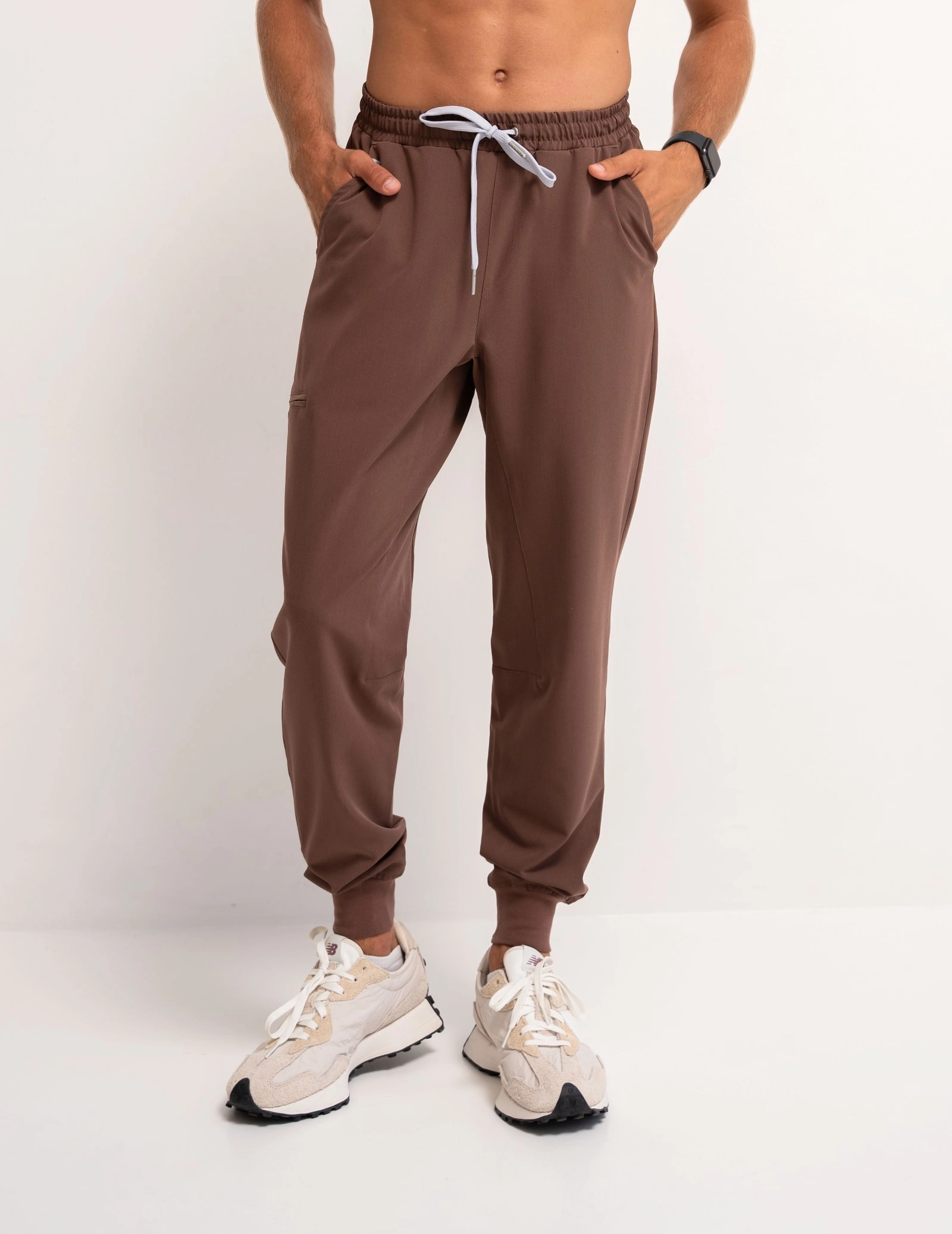 Men's Joggers - MILKY BROWN