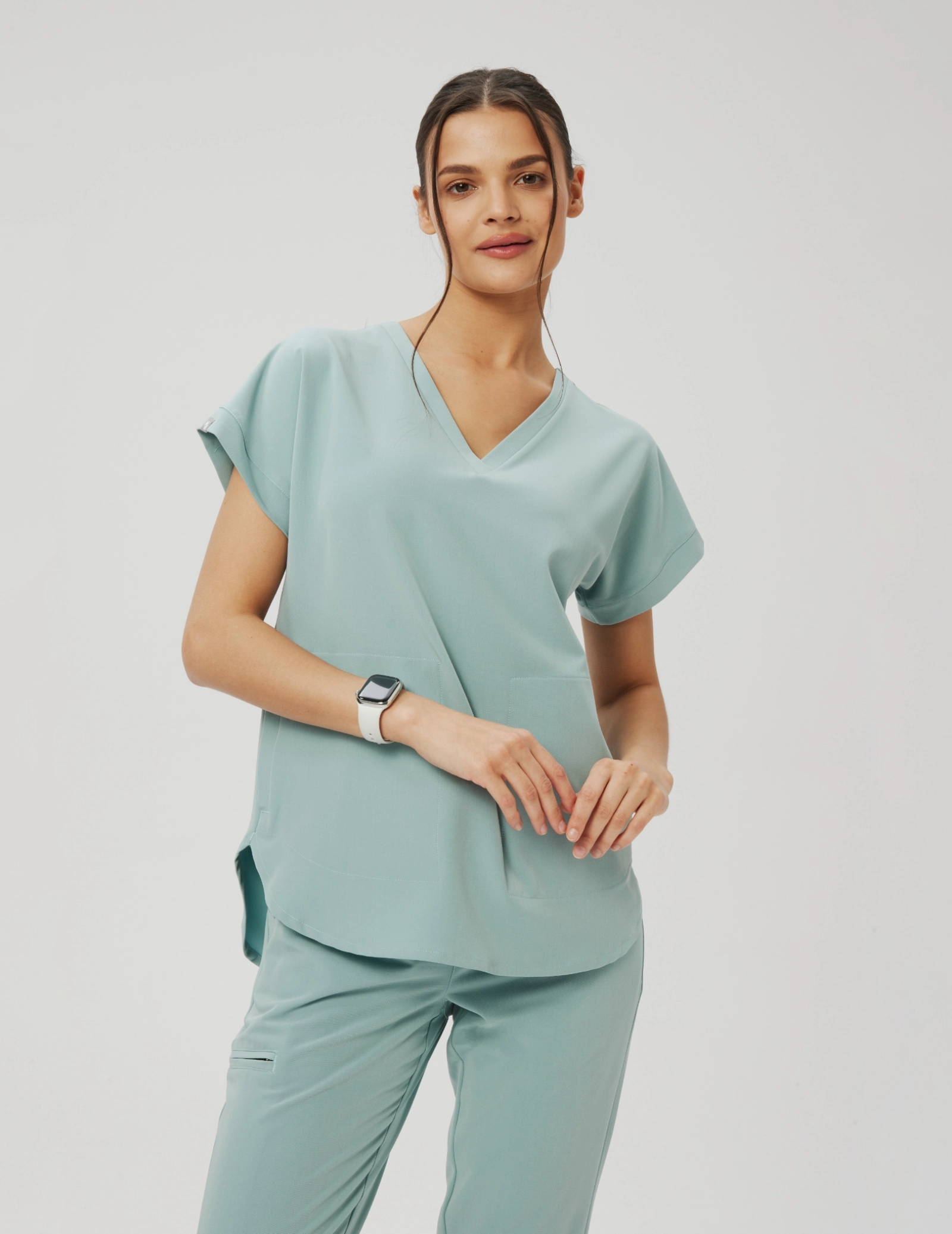 Kendall Scrub Top - ICE BLUE