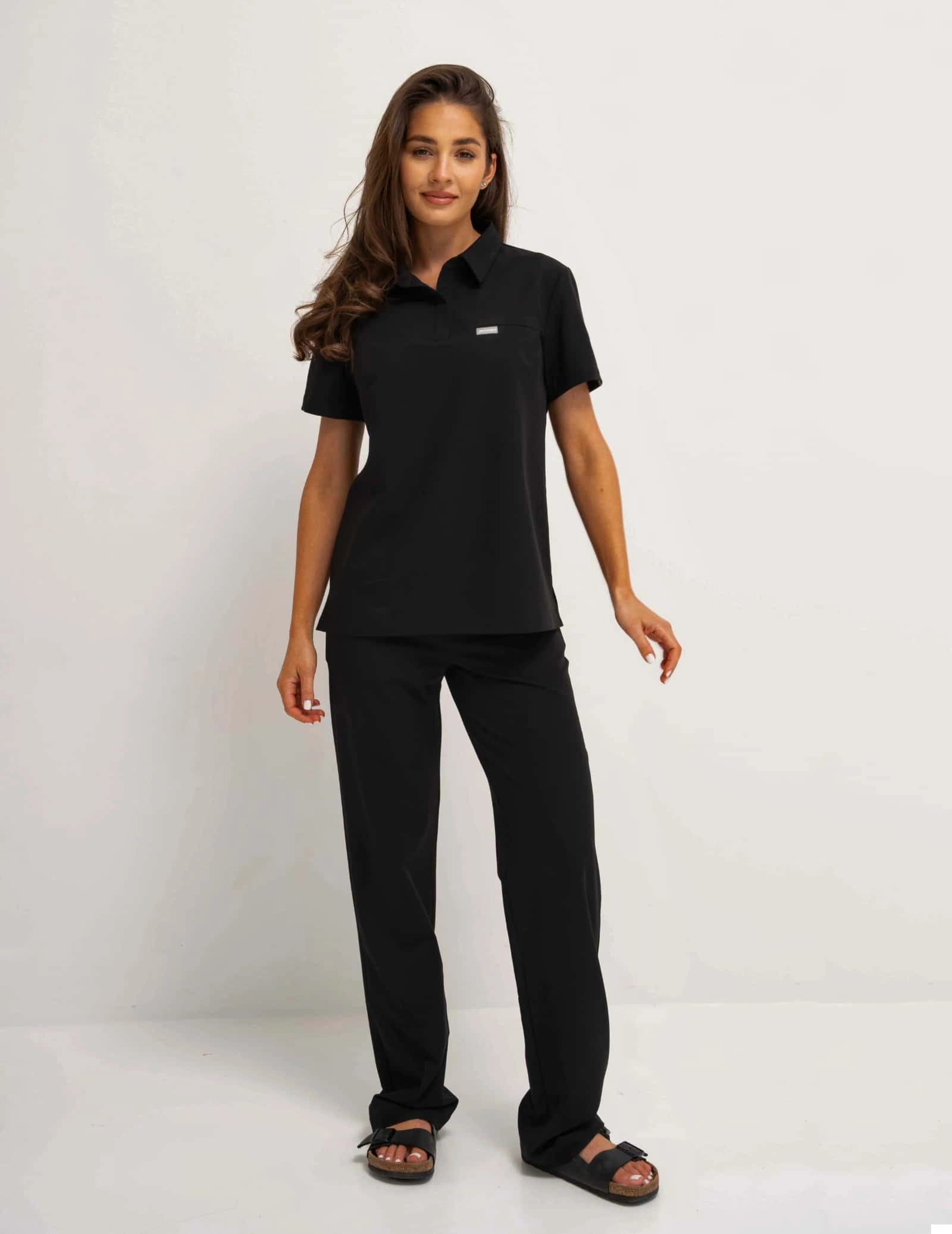 Polo T-shirt - BLACK