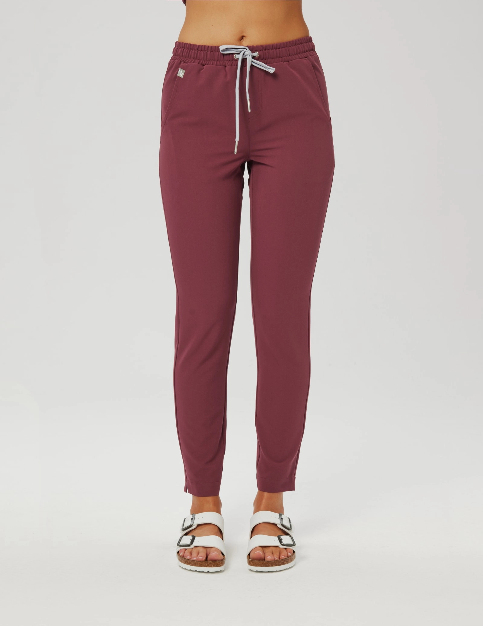 Basic Women`s Pants - MULLED WINE