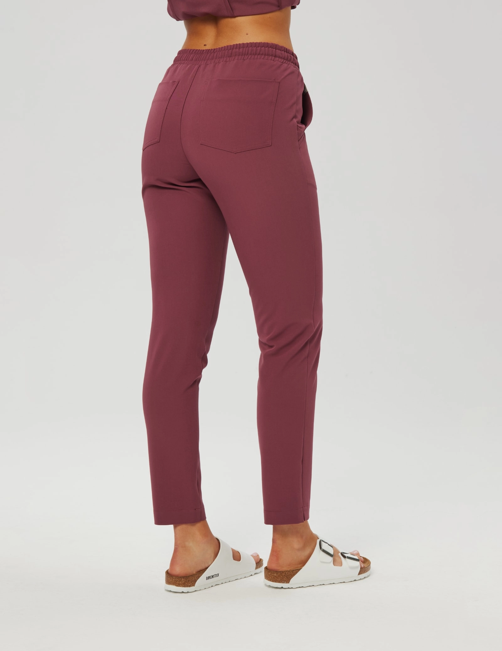 Basic Women`s Pants - MULLED WINE