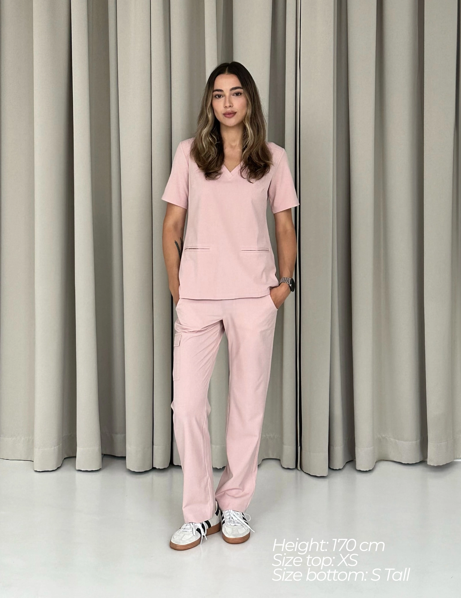 Casy Scrub Top - DUSTY ROSE